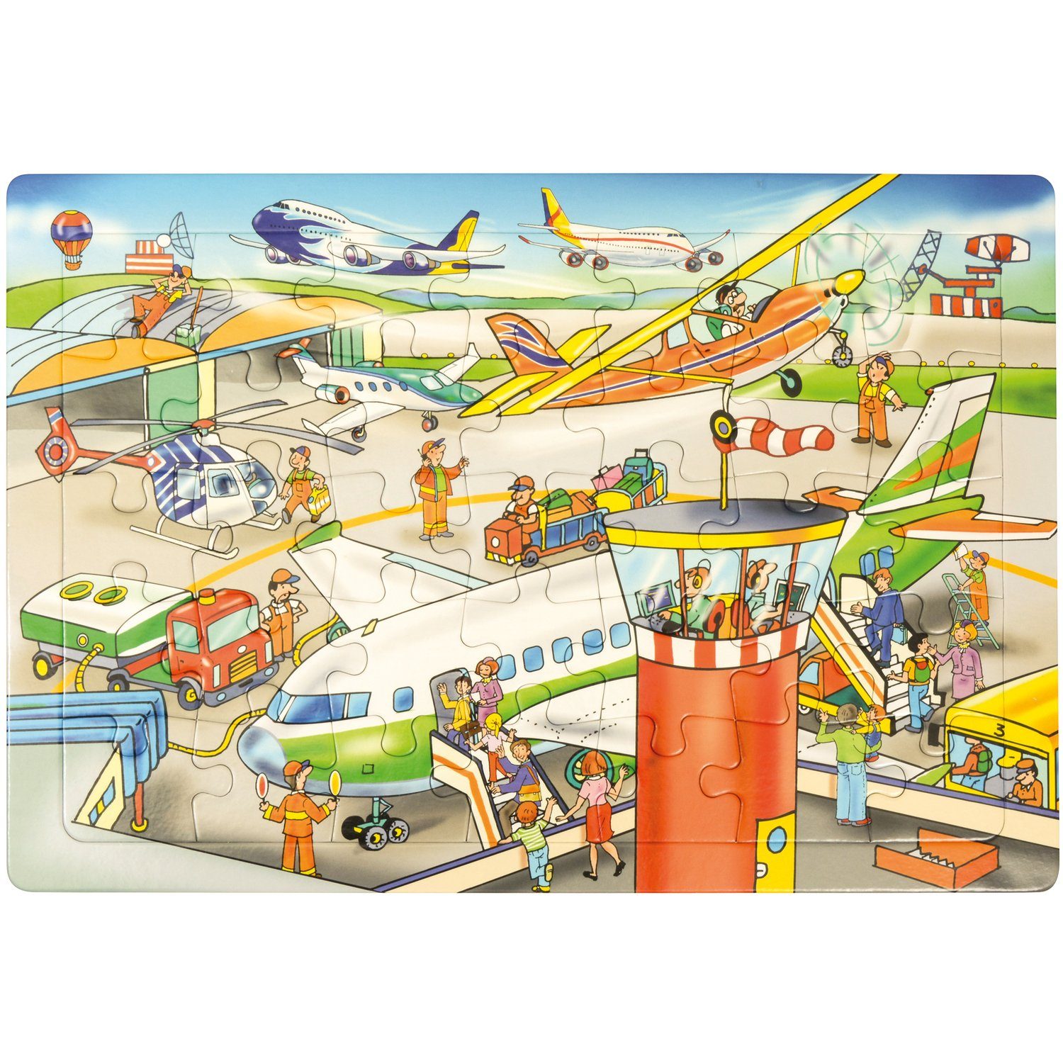 Lernspielzeug Puzzle EDUPLAY Flughafen