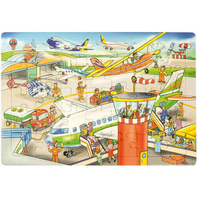 EDUPLAY Lernspielzeug Puzzle Flughafen