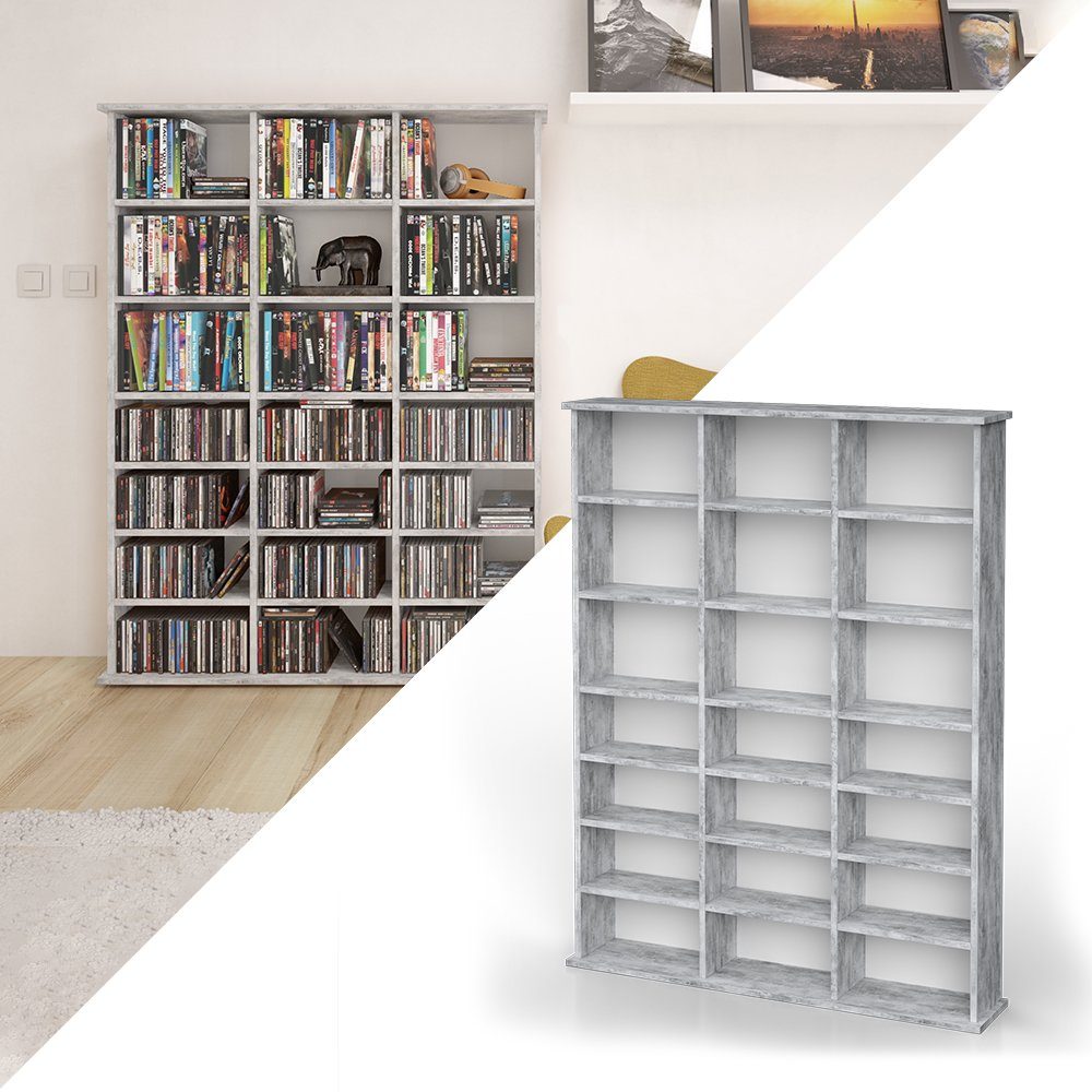 Vicco CD-Regal Jukebox, Beton, 105 x günstig online kaufen