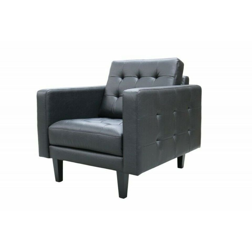 in Moderne Europe Set Polster Sofa 3+1 Chesterfield JVmoebel Sofagarnitur Schwarze Möbel Neu, Made