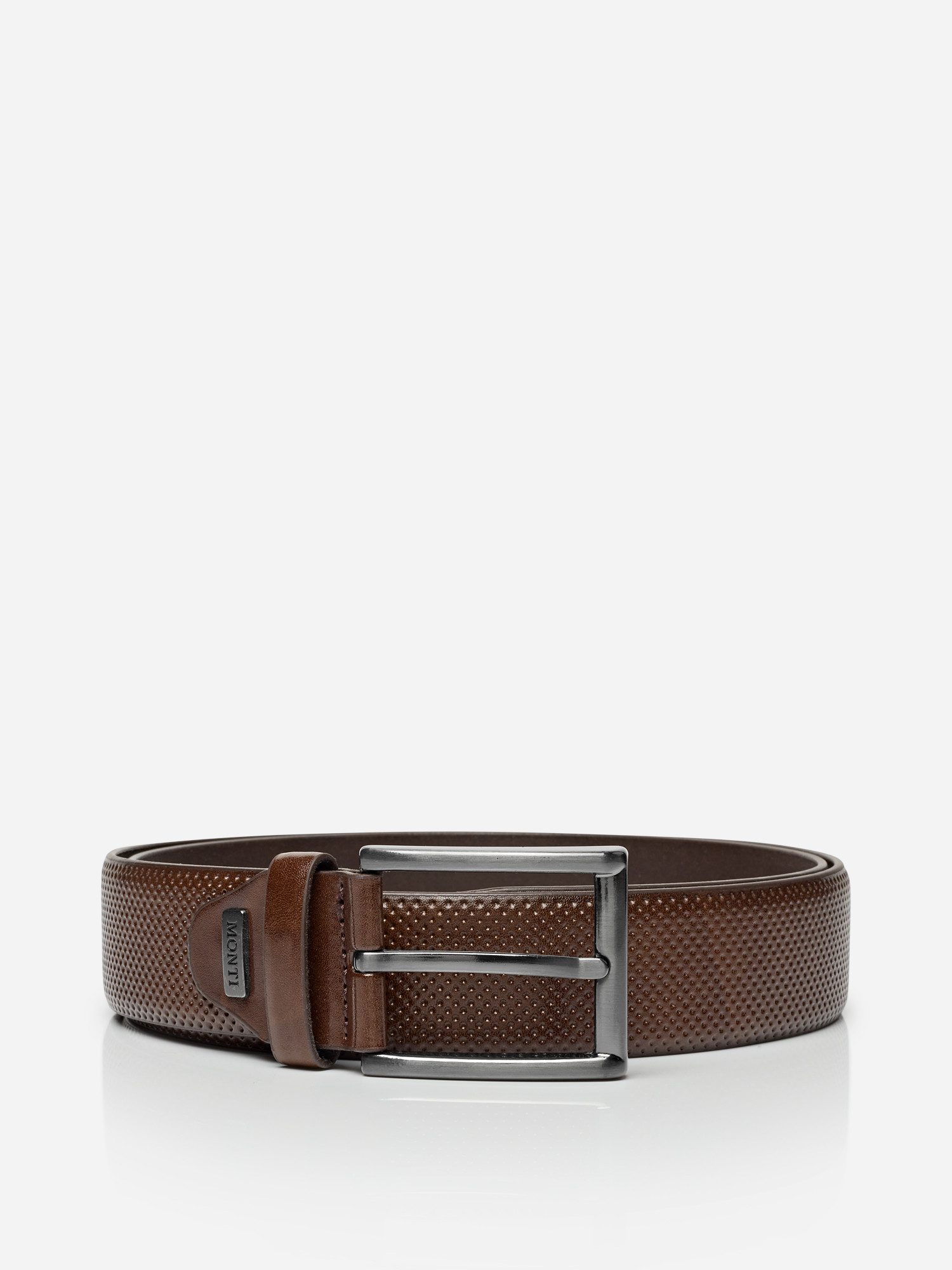 MONTI Ledergürtel DUBLIN mit Lochstruktur