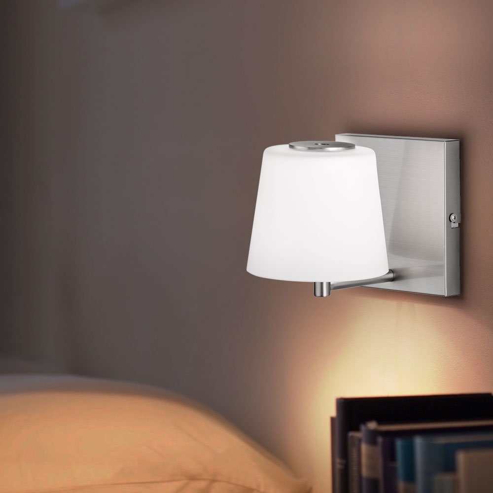 Leuchtmittel Warmweiß, Wandlampe Akku Touchdimmer Wandleuchte inklusive, Wandleuchte, etc-shop USB LED