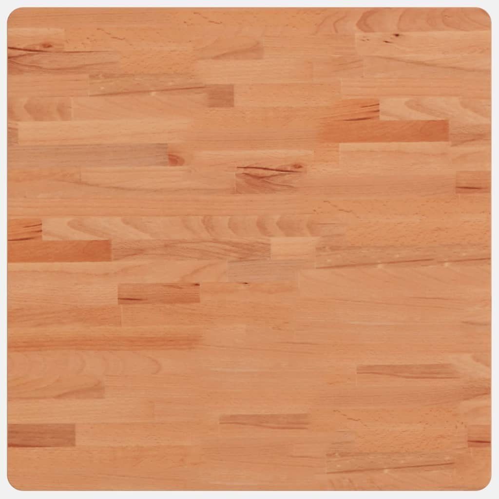 Tischplatte Quadratisch cm 60x60x2,5 Buche Massivholz furnicato