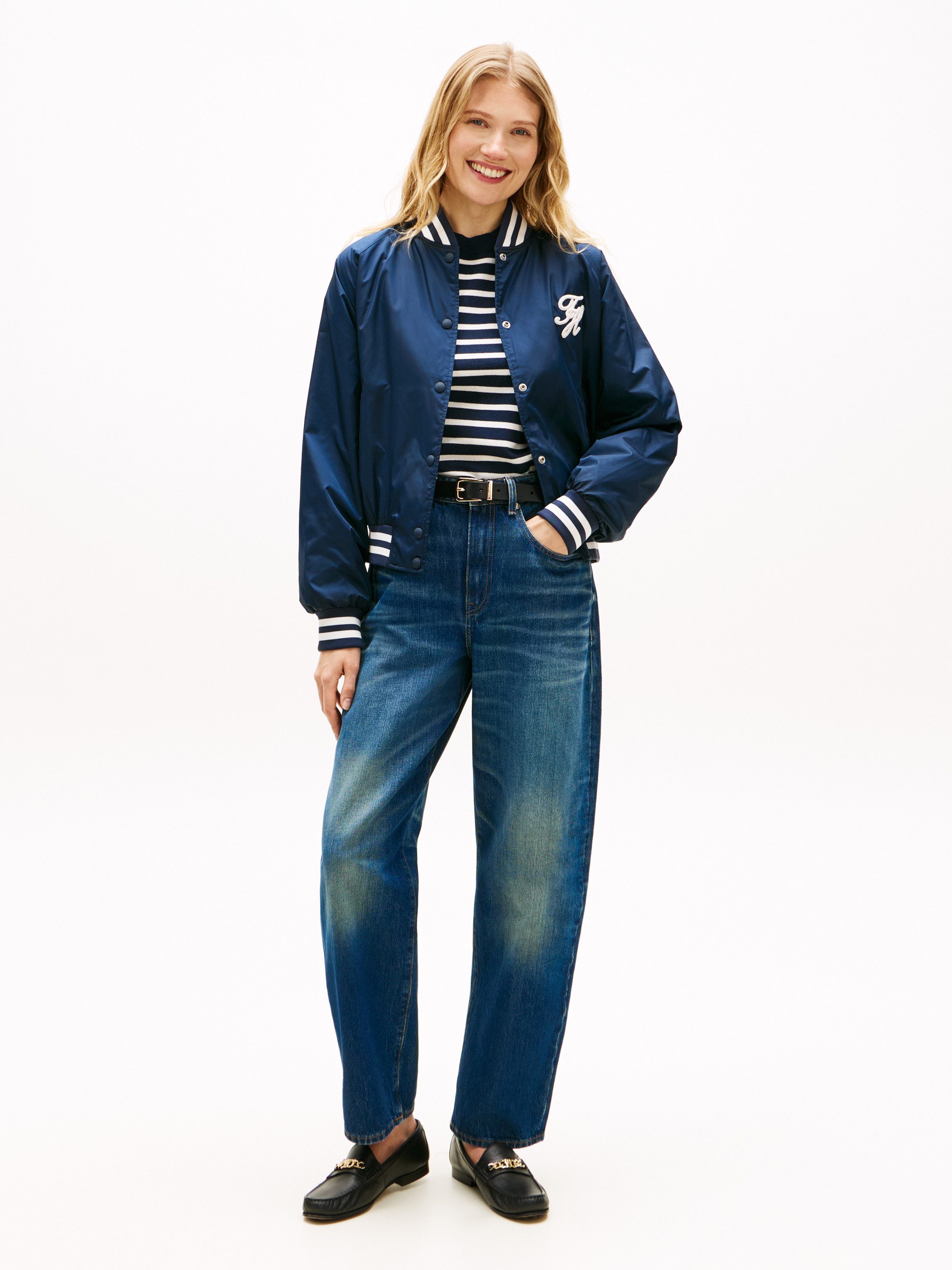 Tommy Hilfiger Bomberjacke VARSITY NYLON BOMBER mit Tommy Hilfiger-Branding
