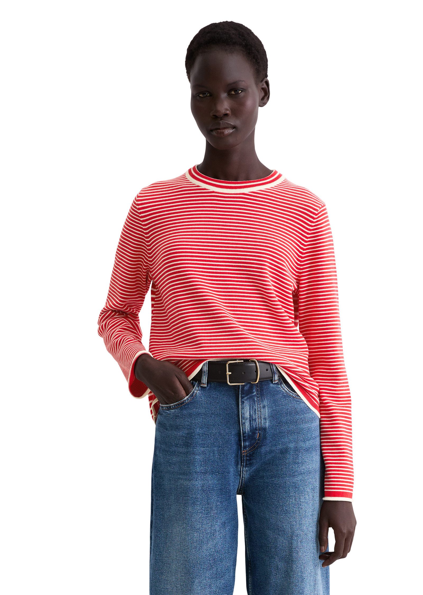 Marc O'Polo Strickpullover aus reiner Bio-Baumwolle