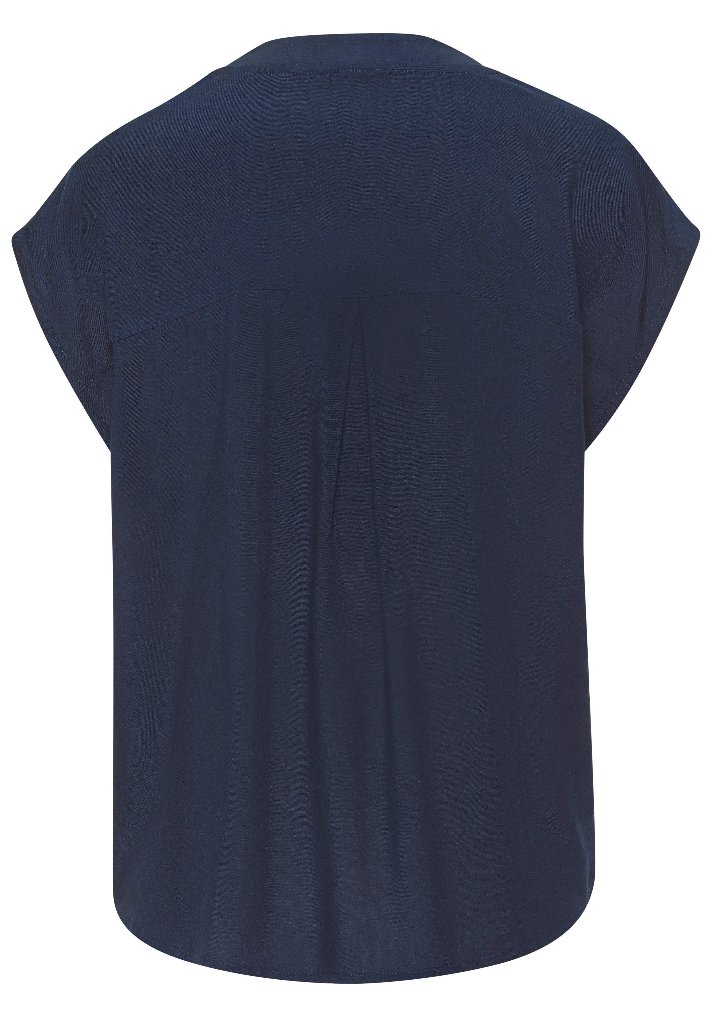 LASCANA Schlupfbluse mit modischen Knöpfen, luftige Kurzarmbluse, sommerlich