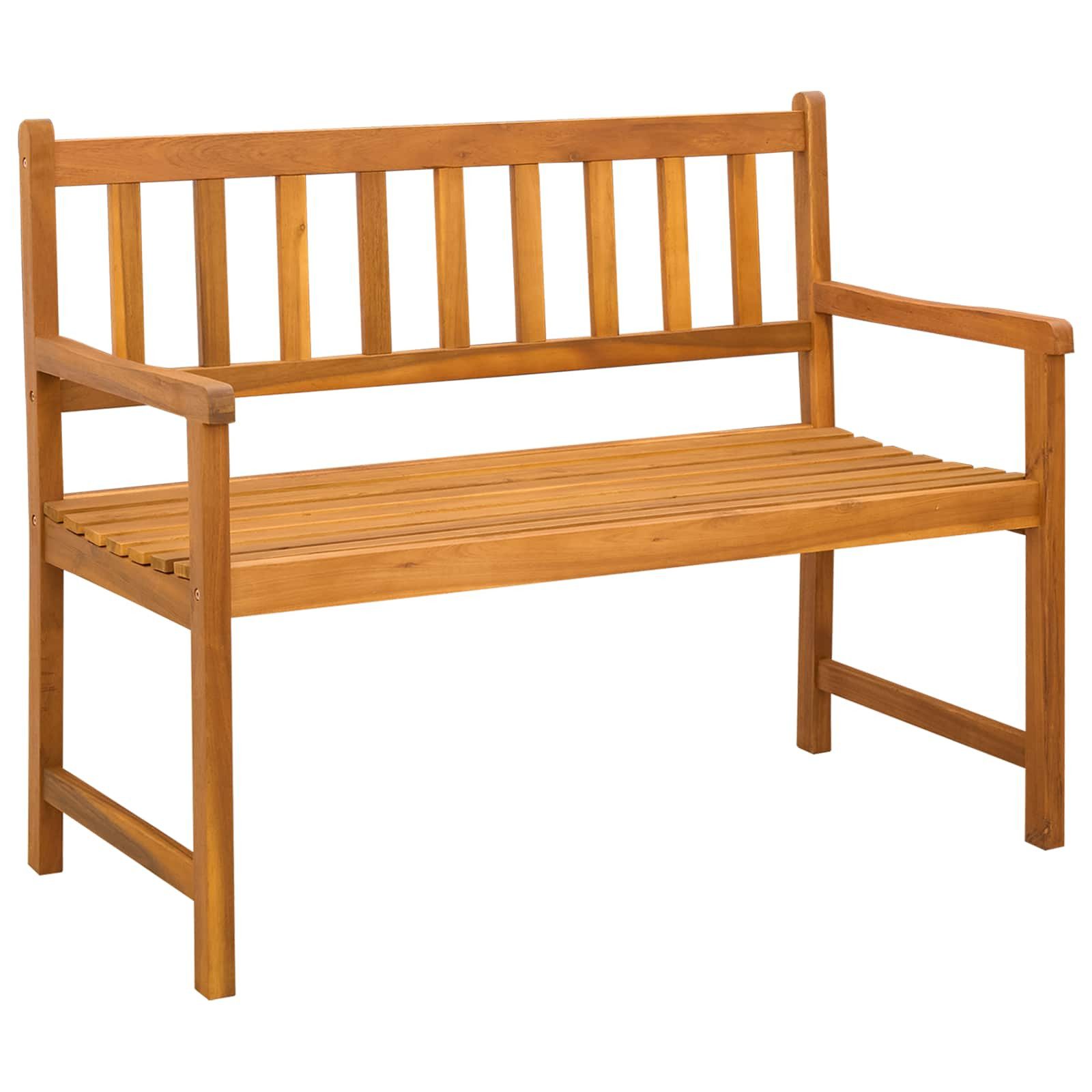 vidaXL Gartenbank Gartenbank 2-Sitzanzahl 110 x 55 x 90 cm Massivholz (1-St)