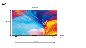 TCL 55P631X1 LED-Fernseher (139 cm/55 Zoll, 4K Ultra HD, Android TV, Google TV, Smart-TV, HDR10, 60Hz Motion Clarity, Metallgehäuse)