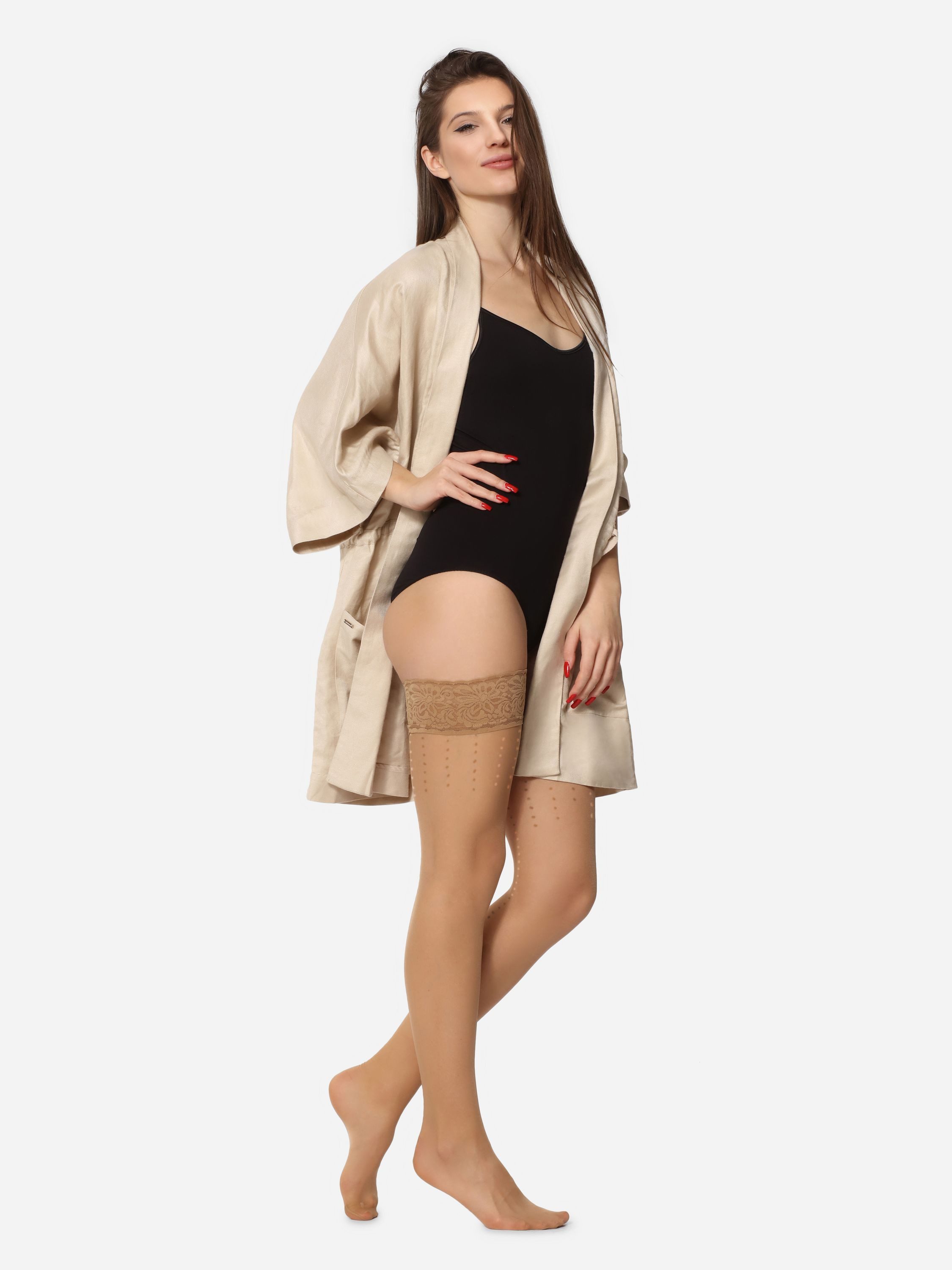 Merry Style Halterlose Strümpfe Damen 20 DEN GI1109 – Bild 5 von 5