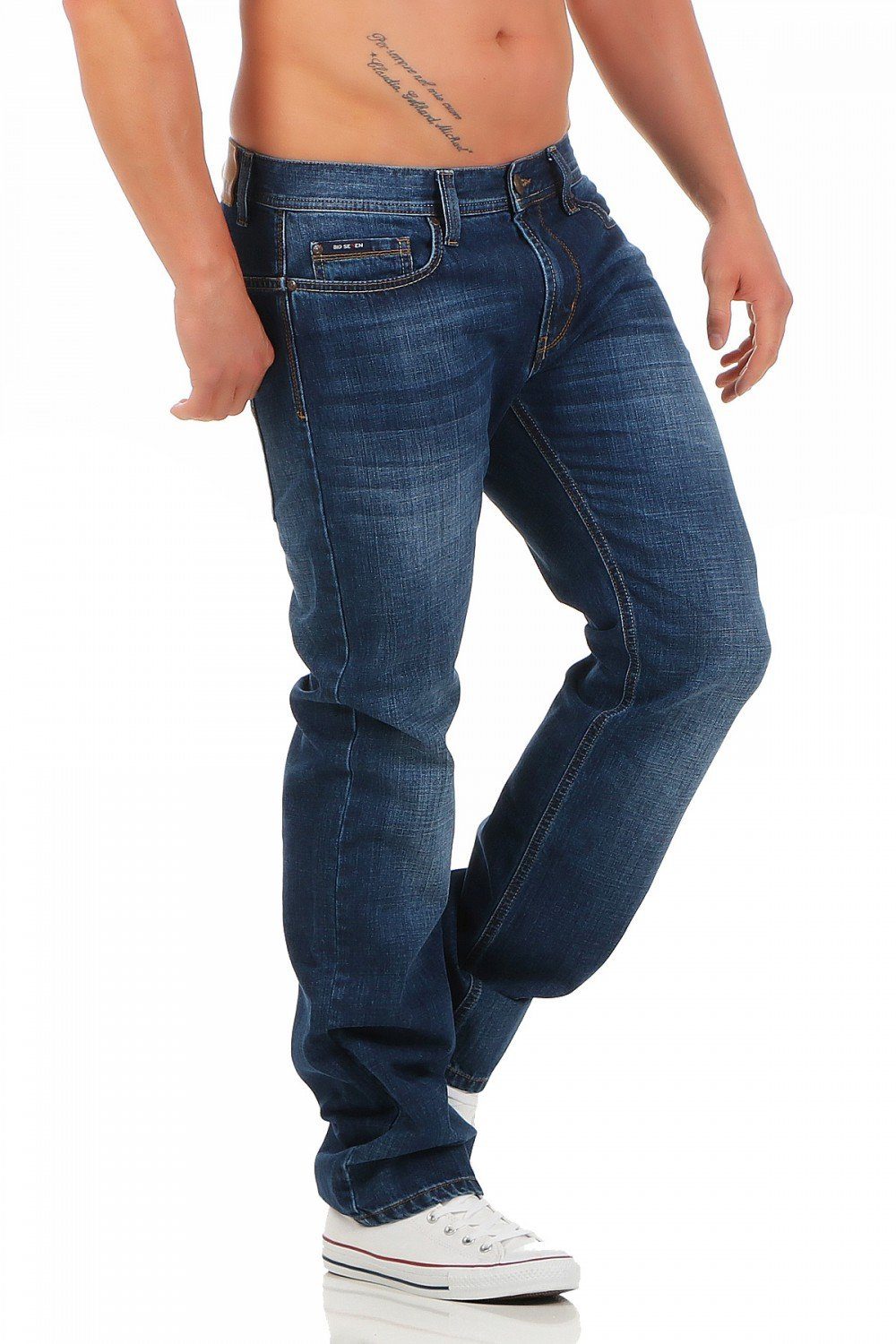 Big Wash Seven Big Herren Seven Dan Regular-fit-Jeans Fit Regular Atlanta Jeans