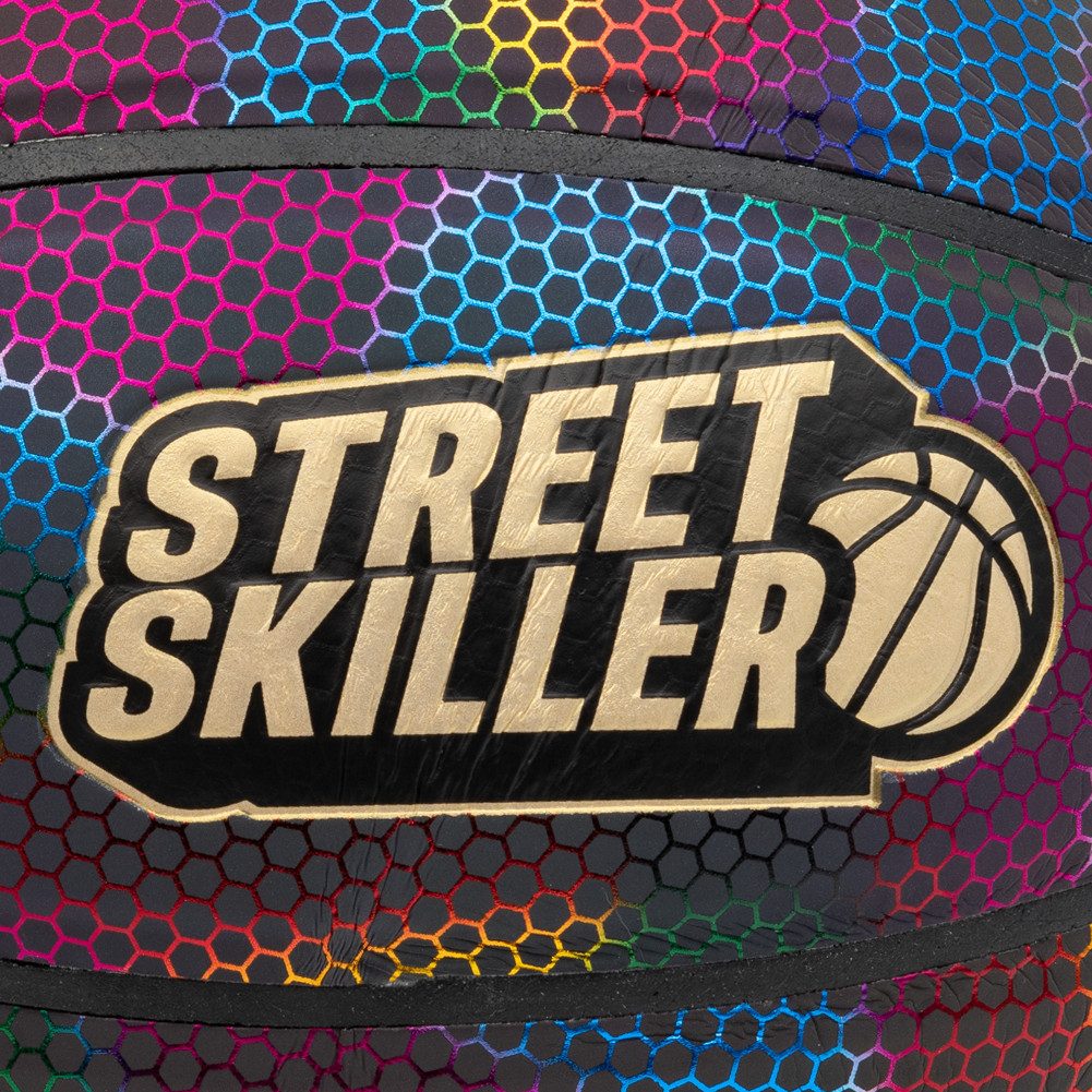 STREETSKILLER Basketball "Reflect" reflektierender Basketball, bunt reflektierendes Obermaterial