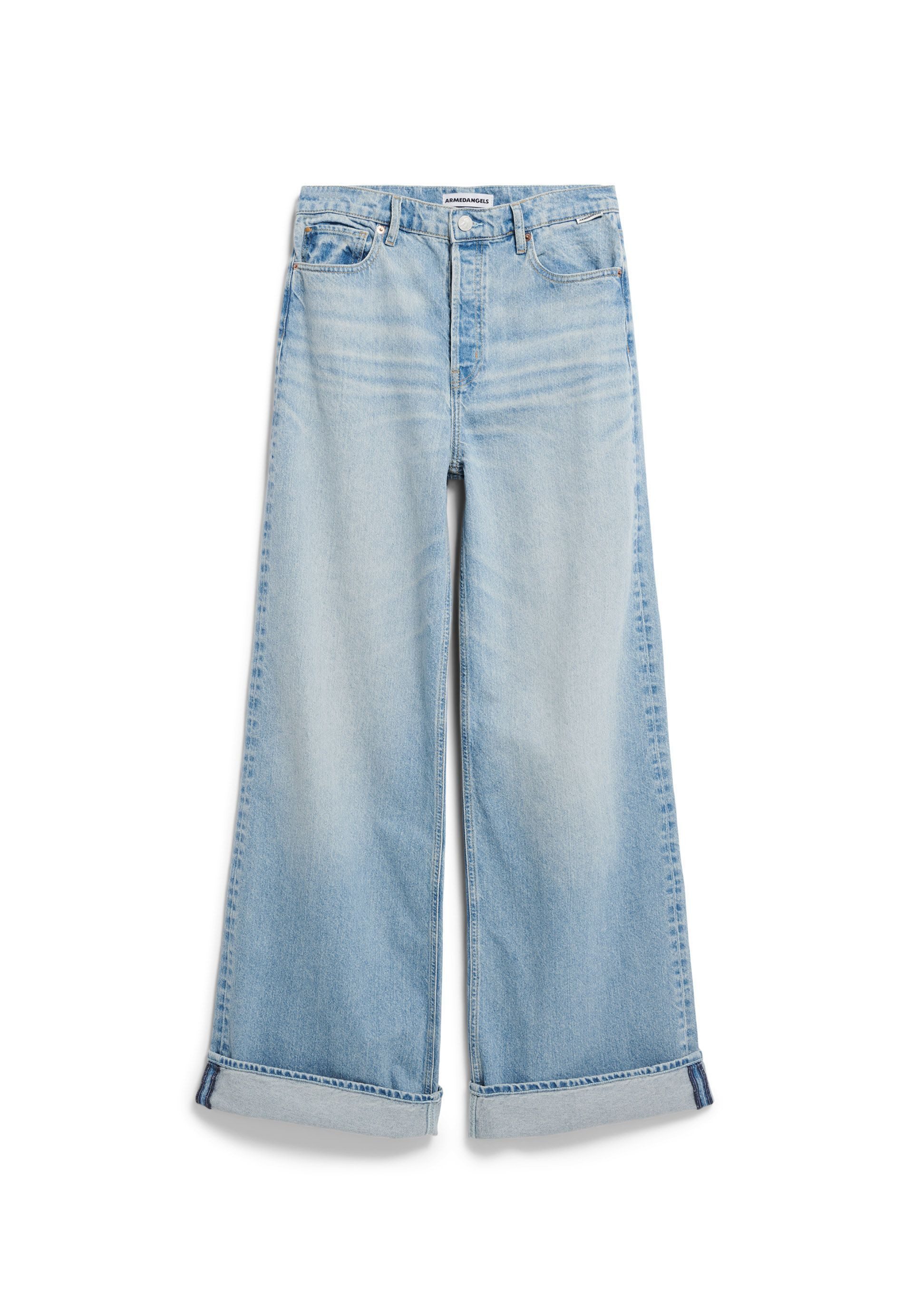 Boyfriend-Jeans BLINAA Super wide Jeans recycelte Baumwolle