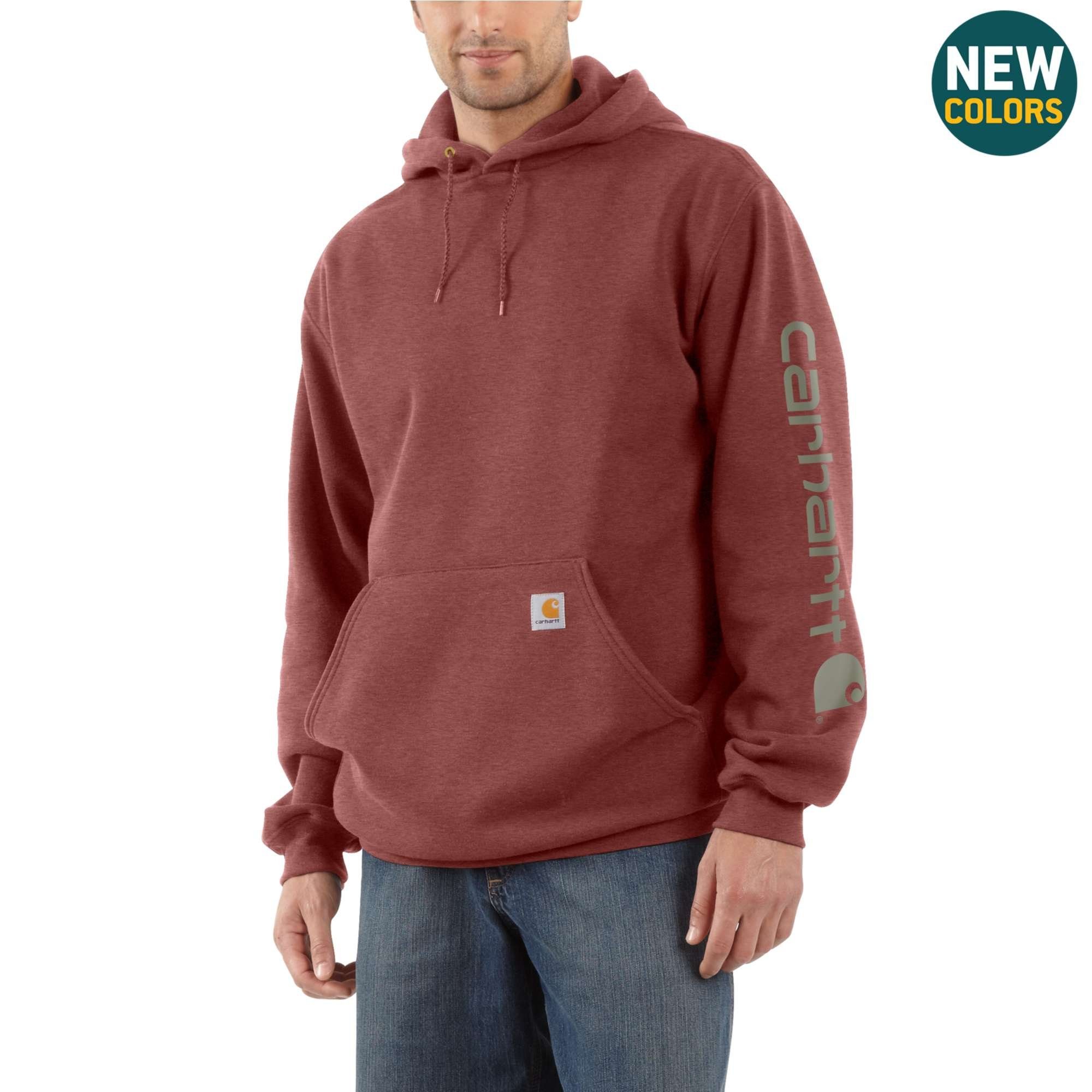 mink SWEATSHIRT Kapuzenpullover (1-tlg) LOGO SLEEVE HOODED Carhartt K288 Carhartt