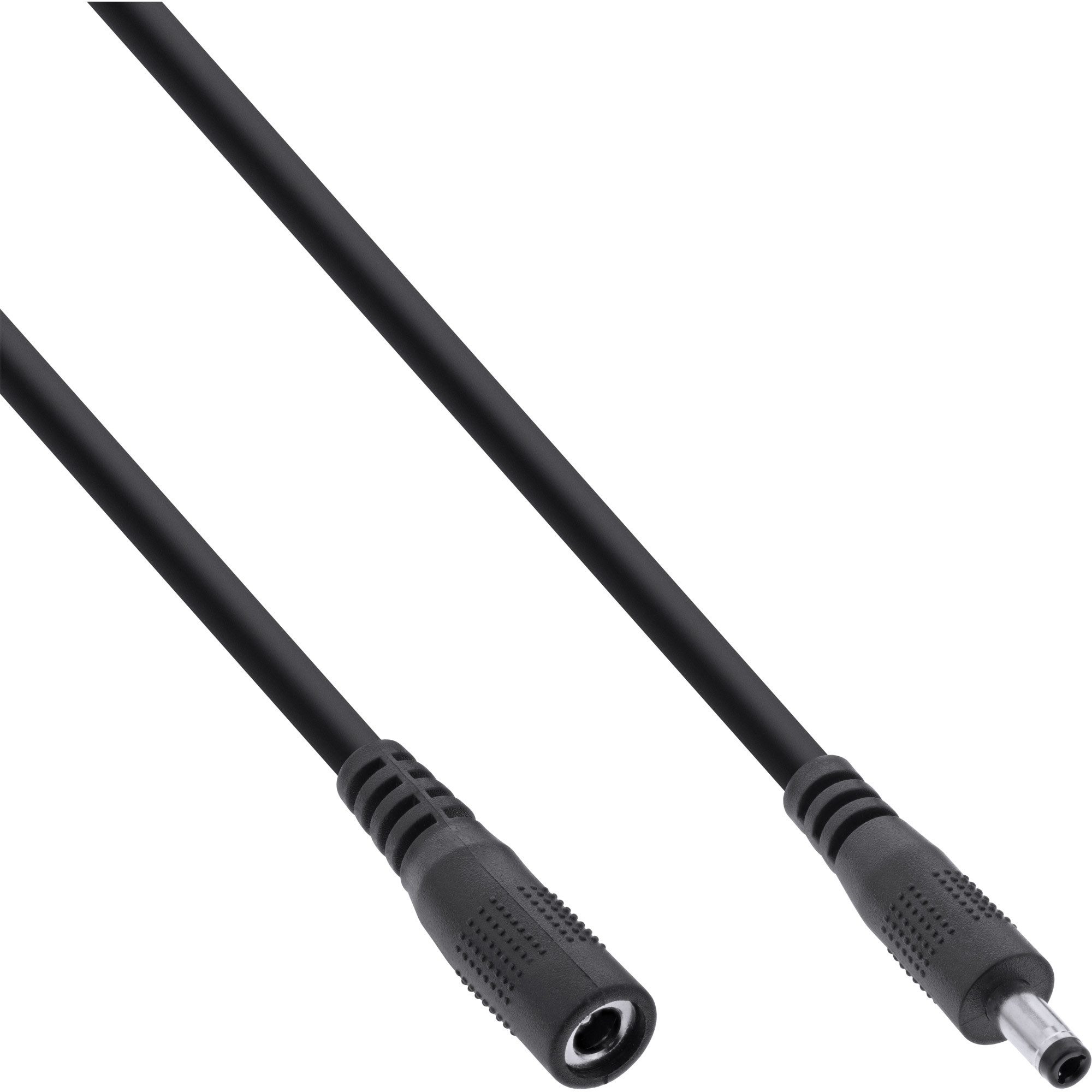 Inline InLine® Verlängerungskabel DC Stecker 4,0x1,7mm, schwarz, 0,5m Stromkabel