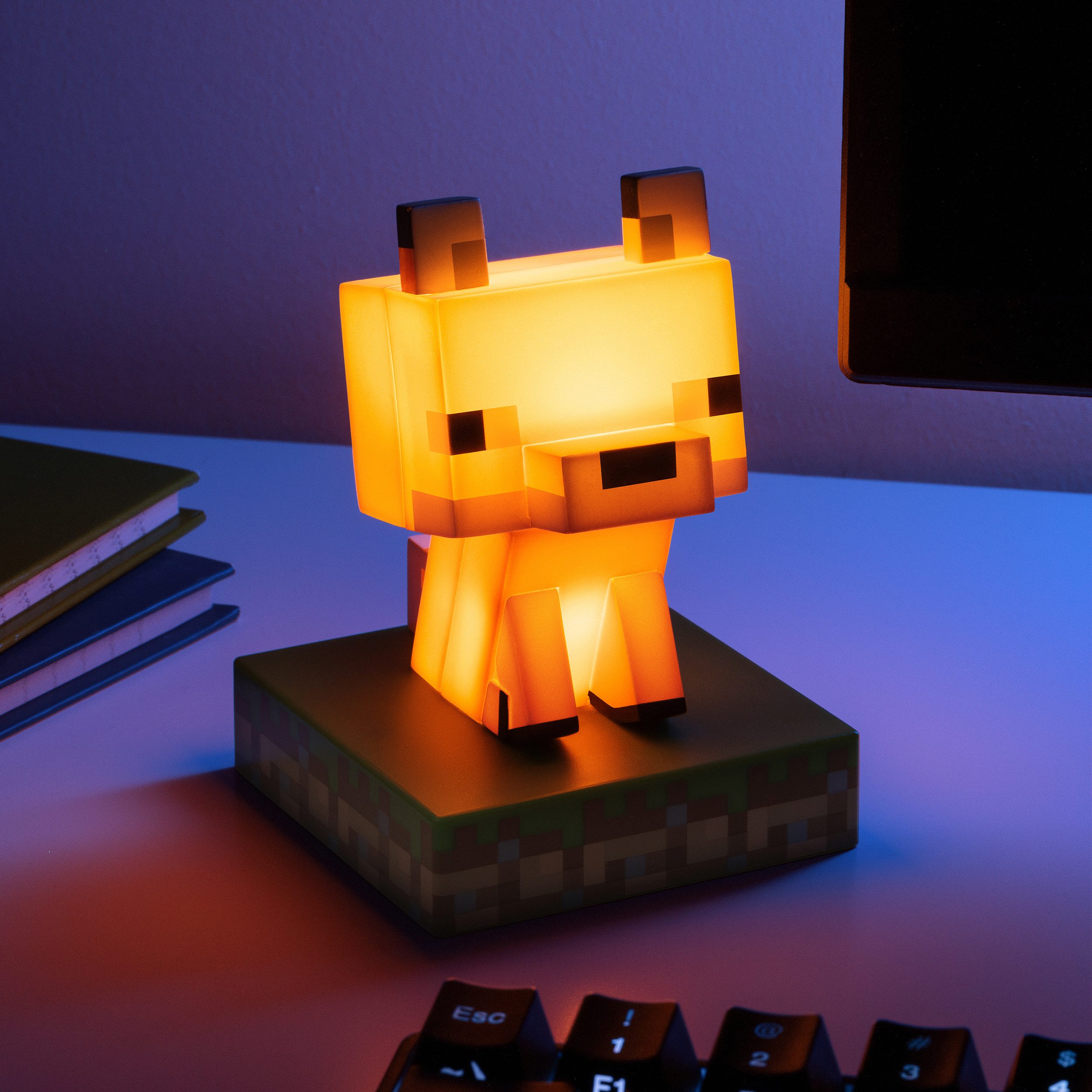 Paladone Dekolicht Minecraft Fuchs Dekoleuchte - Fox Icon Light, LED fest integriert – Bild 3 von 5