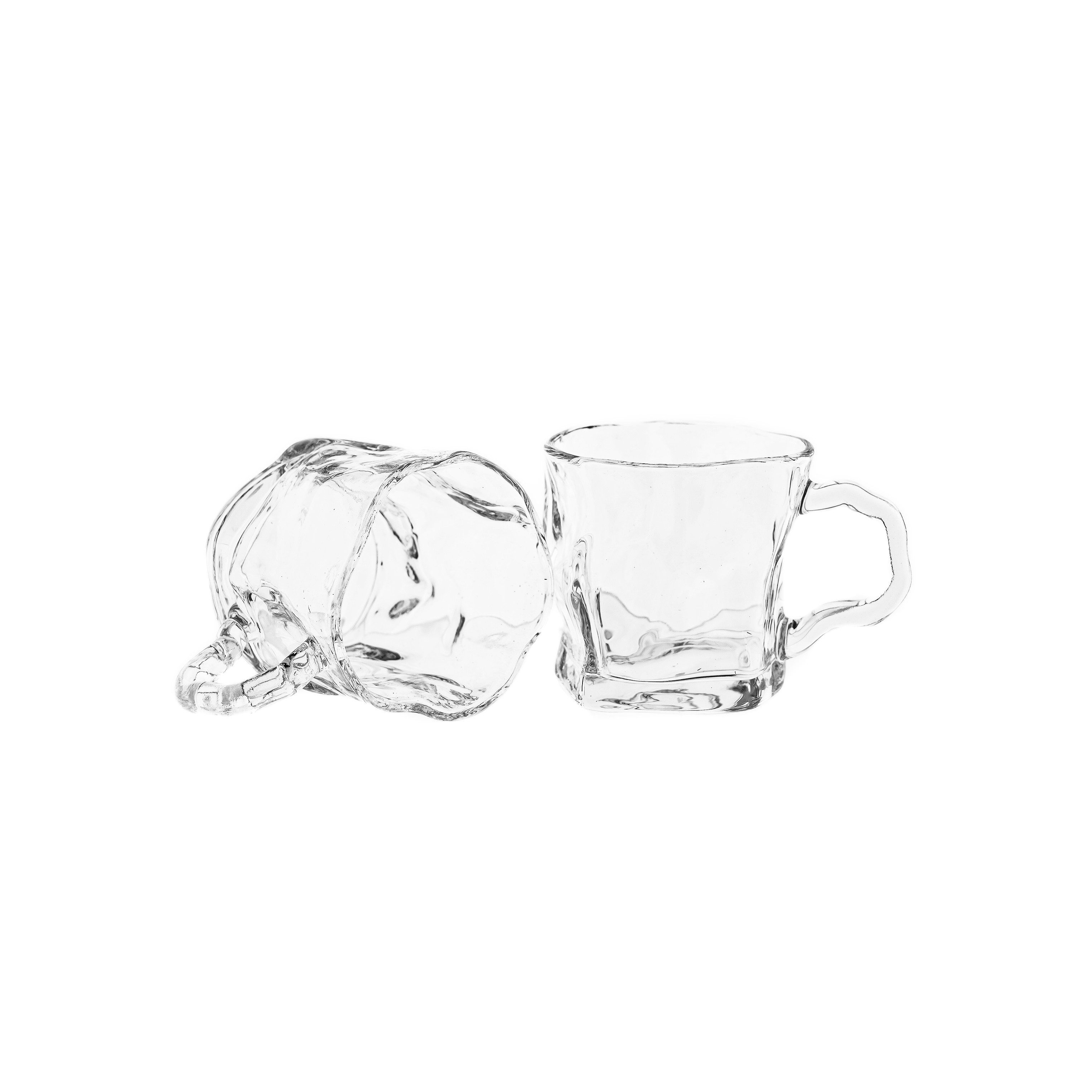 Almina Gläser-Set, 6-tlg., Glas, mit Henkel, 6-teilig in organischer Form, 245 ml