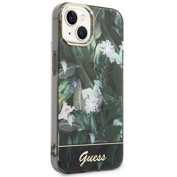 Guess Handyhülle GUESS Schutzhülle für Apple iPhone 14 Plus Cover Etui Hard Case Jungle Collection