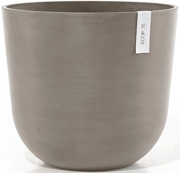 ECOPOTS Blumentopf Oslo 45 + Wassersystem Taupe, für innen und außen: frostsicher, bruchsicher und lichtbeständig