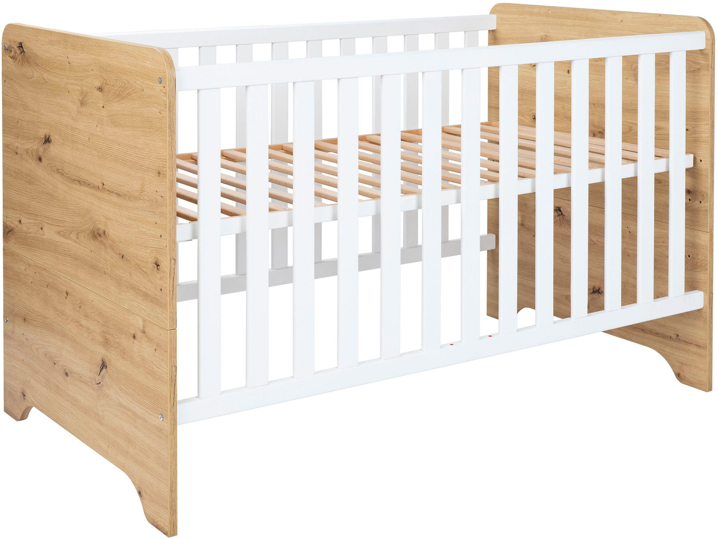 arthur berndt Babyzimmer-Komplettset Babyzimmer Set »Marlon« 3-teilig, (Set, 3-tlg., Kleiderschrank, Kinderbett und Wickelkommode)