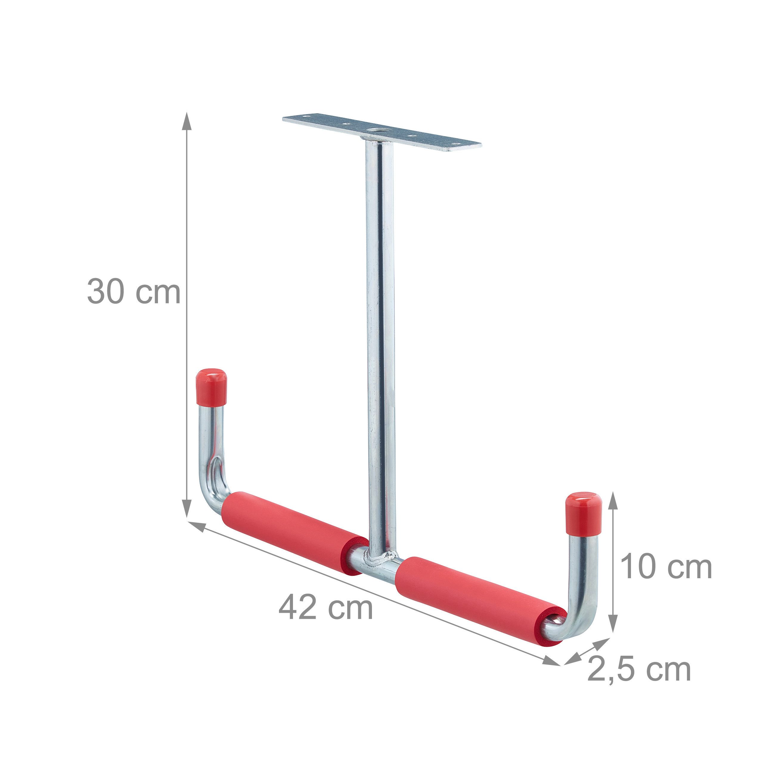 relaxdays Deckenhalter 4 x Deckenhaken für Garage