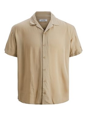 Jack & Jones Kurzarmhemd Leichtes Kurzarm Hemd Sommer Oberteil JWHTROPIC 6008 in Sand