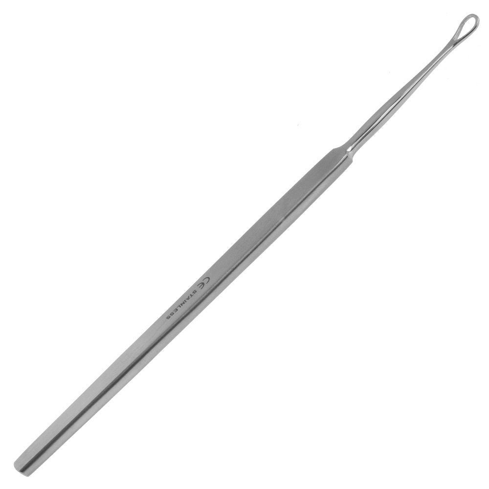 May Ohrenreiniger Ohrreiniger Ohrschlinge aus Edelstahl, 13,5 cm, Sicher Ohrenschmalz
