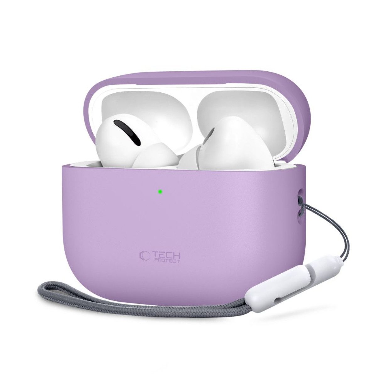 TECH PROTECT Kopfhörer-Schutzhülle Silikonhülle für AirPods Pro 3, Passgenauer Rundumschutz für das Ladecase