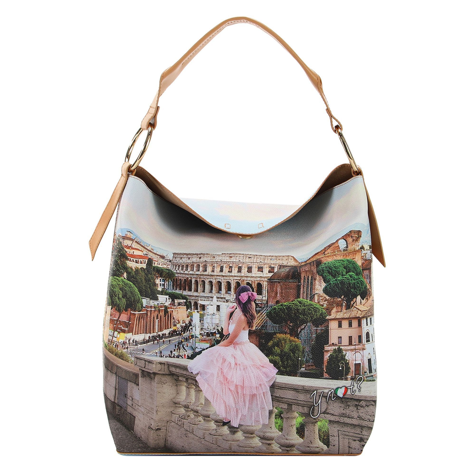 Y Not Schultertasche Yesbag, Polyurethan