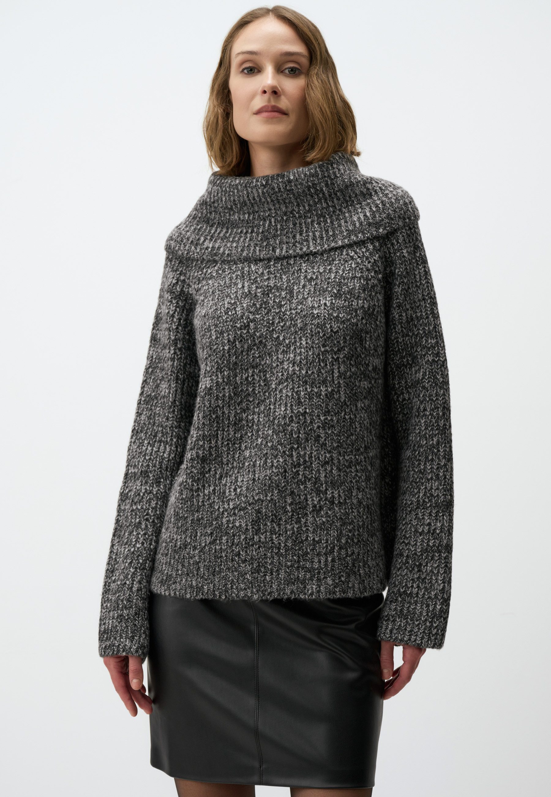Strickpullover Rollkragen Langärmlig Pullover