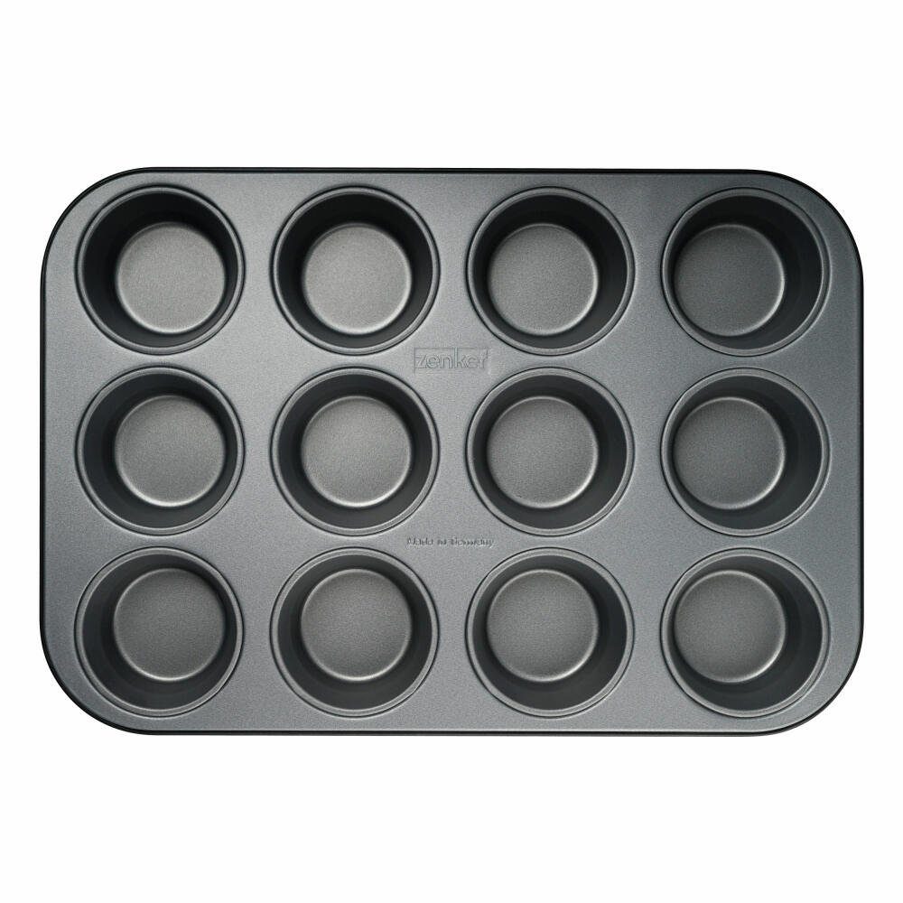 Zenker Muffinplatten Energy, 38.5x26.5 cm, 12er, Stahlblech