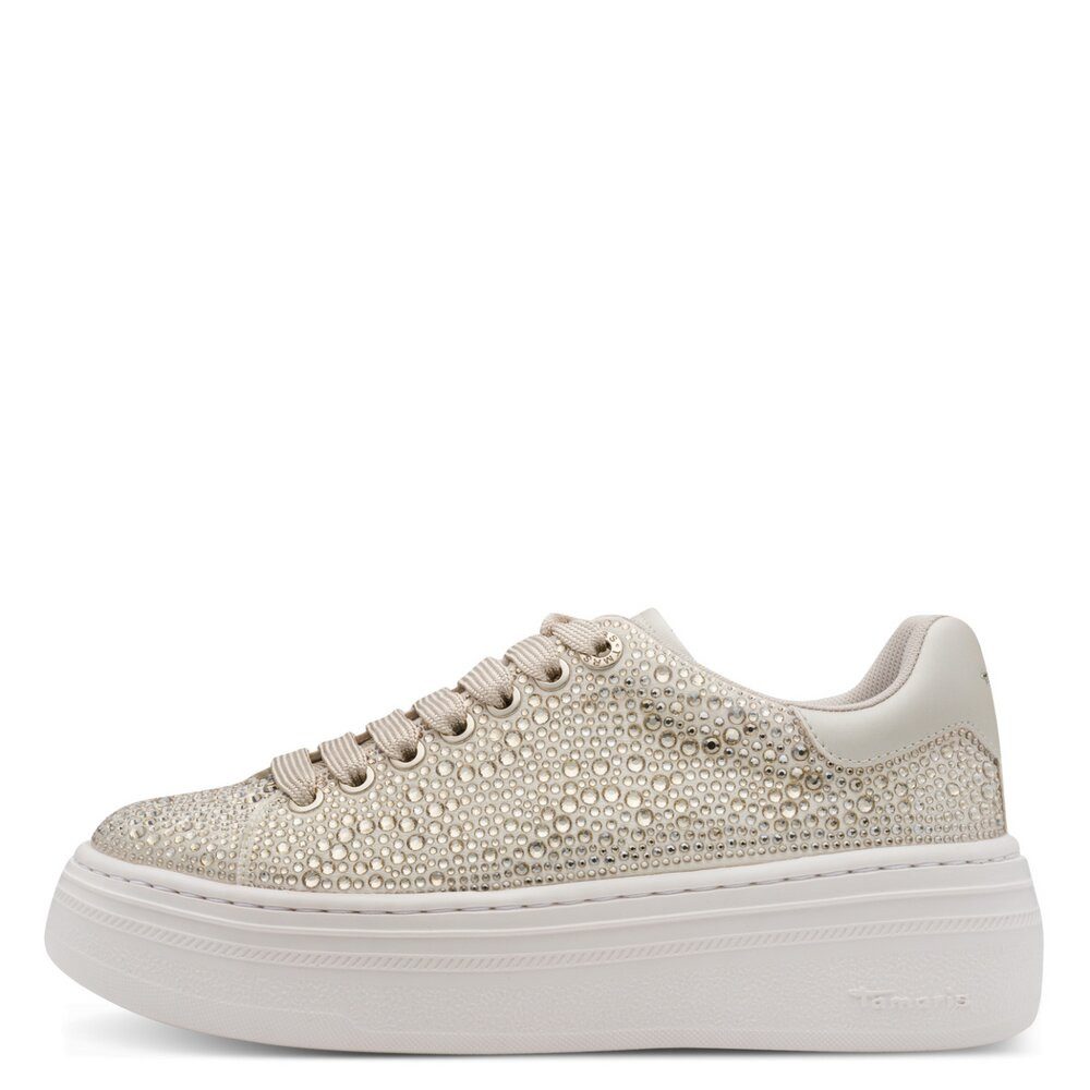 Tamaris Tamaris - Sneaker - Beige Schnürschuh günstig online kaufen