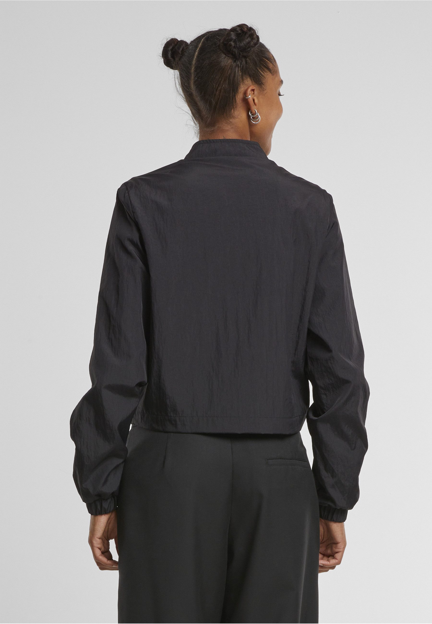 URBAN CLASSICS Windbreaker Urban Classics Ladies Short Crinkle Jacket (1-St)