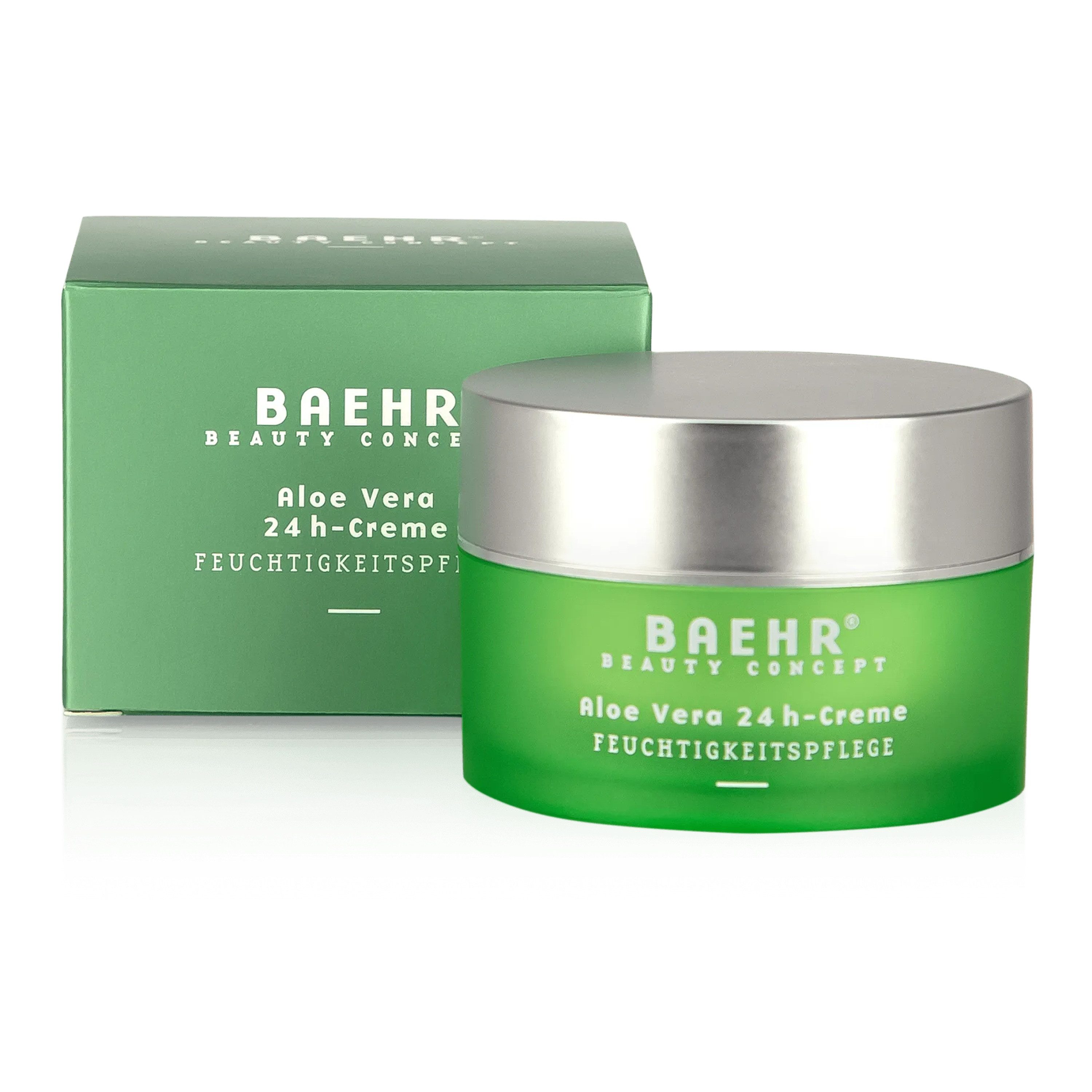 BAEHR BEAUTY CONCEPT Gesichtspflege Baehr Beauty Concept Aloe Vera 24h-Creme 50ml perfekt als Make-up-Unterlage, 1-tlg., intensive Feuchtigkeit dank Sheabutter & Mandelöl