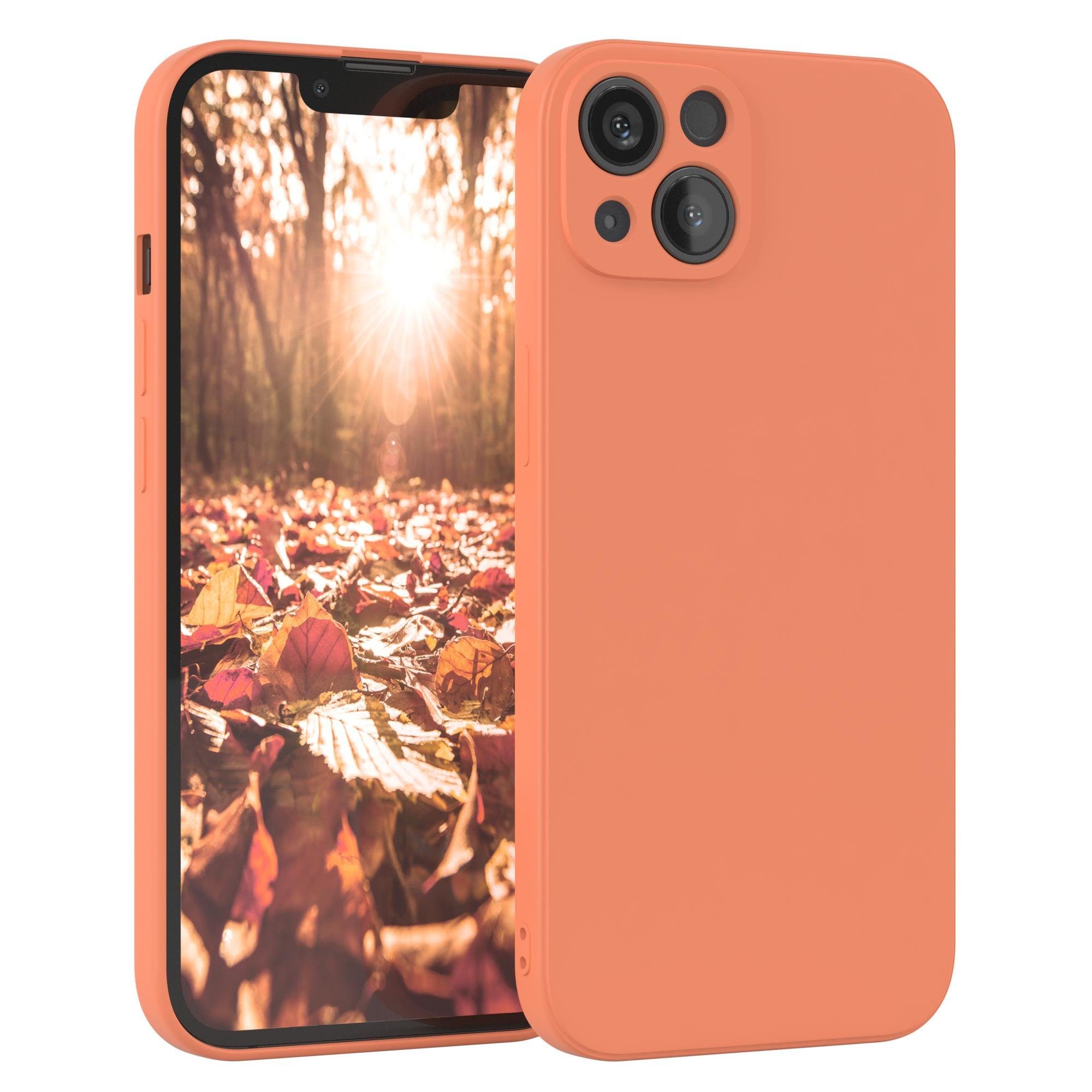 EAZY CASE Handyhülle TPU Hülle für Apple iPhone 13 6,1 Zoll, Schutzhülle mit Kameraschutz telefonhülle elastisch bumper tpu Orange