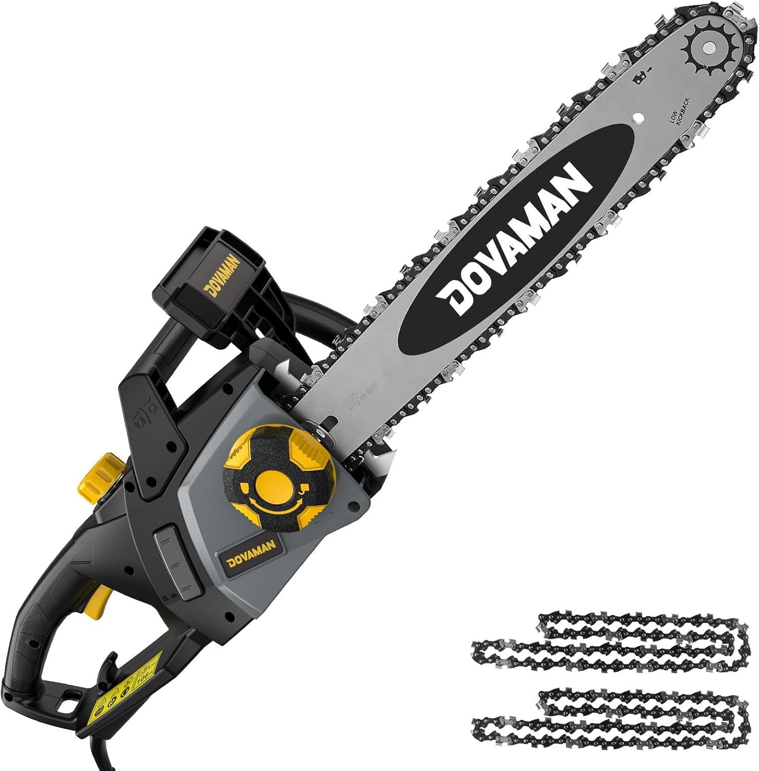 DOVAMAN Elektro-Kettensäge 2400W Werkzeugloses Ein-Schritt-Spannen, 40cm günstig online kaufen