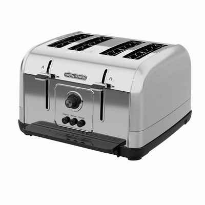Morphy Richards Toaster VENTURE Toaster 4 Schlitz, 1800W, Edelstahl