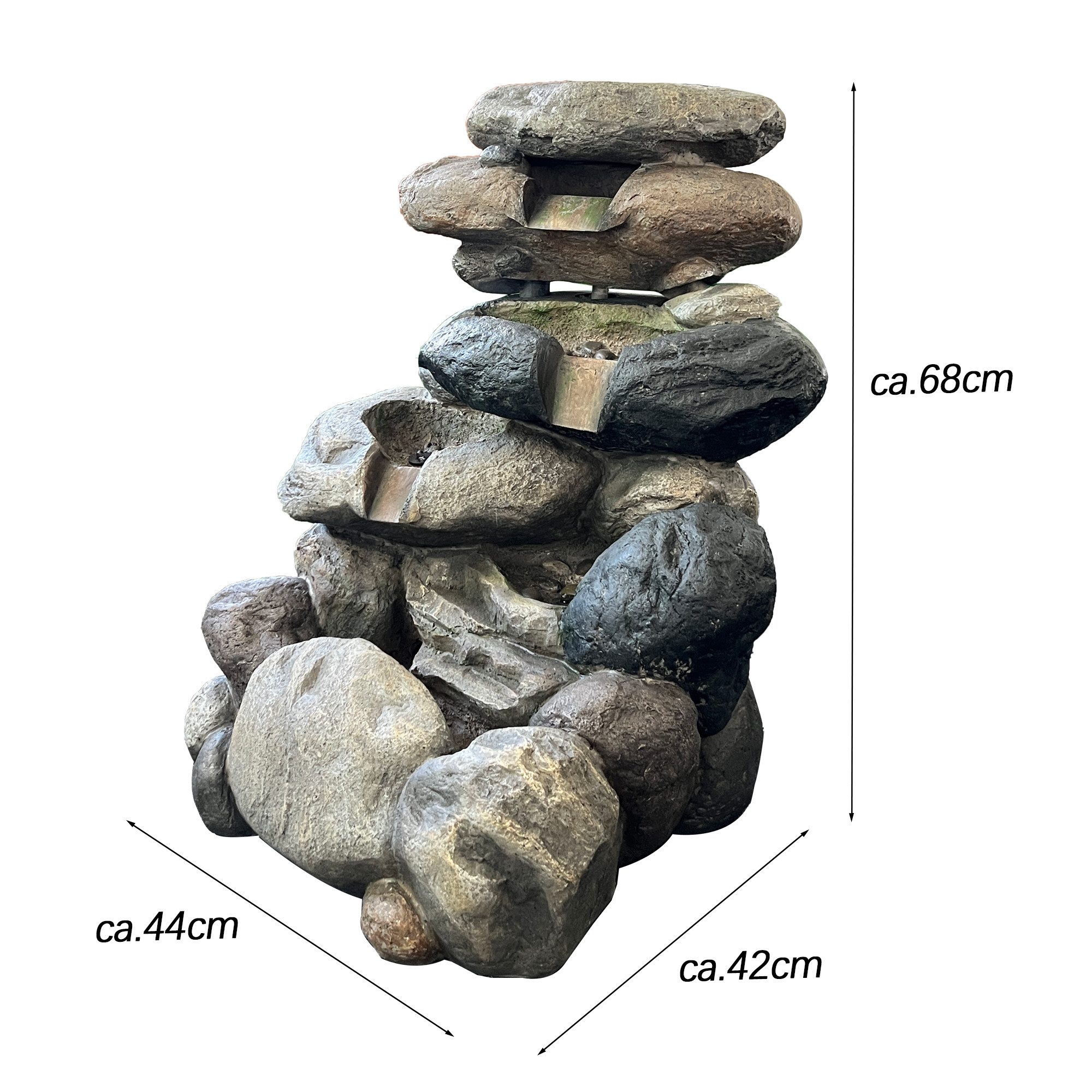 Köhko Gartenbrunnen Kieselstein Gartenbrunnen in Naturstein-Optik günstig online kaufen