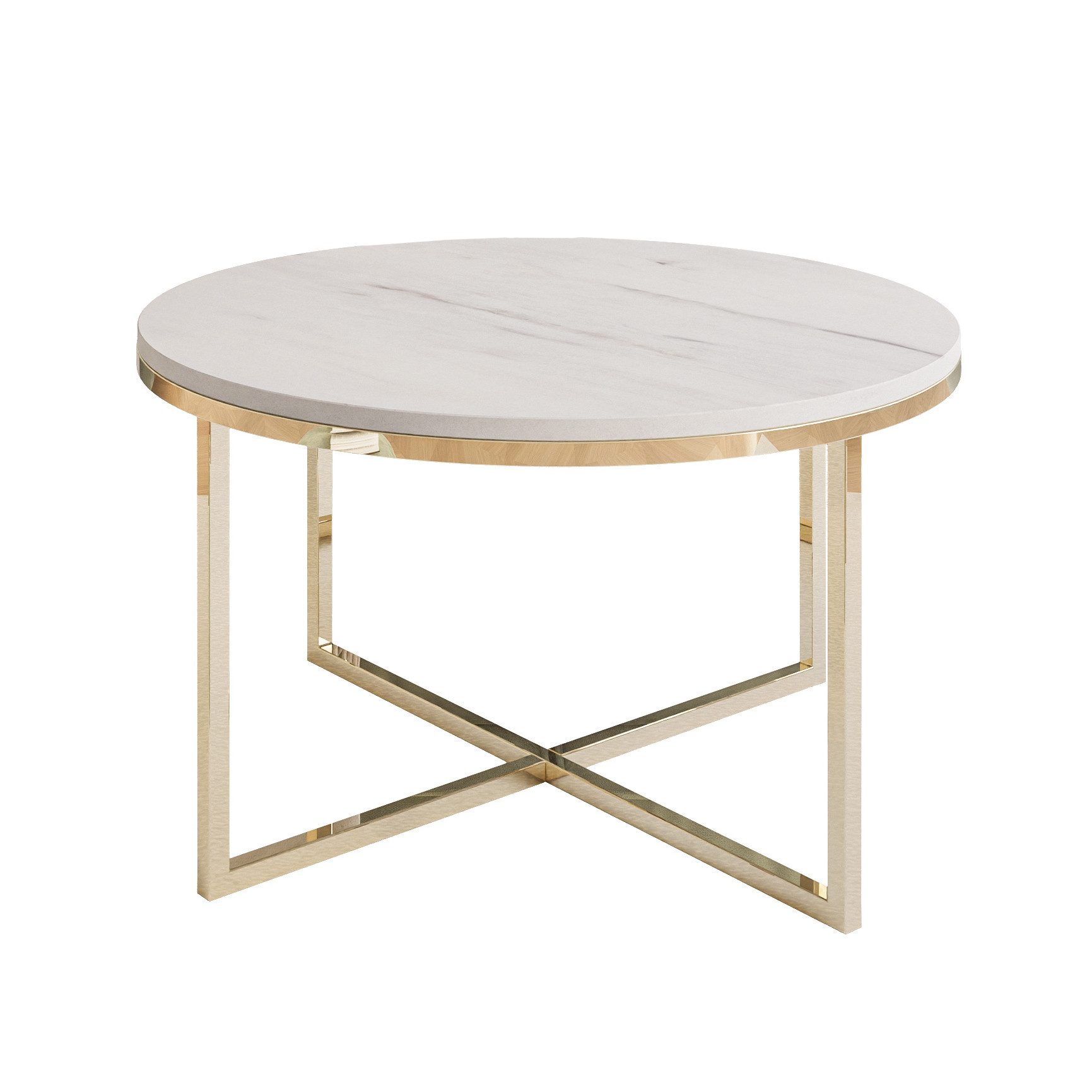 Lookway Couchtisch CIRI-X LEVANTO mit verchromtem Gestell (1 Tische), Durch günstig online kaufen