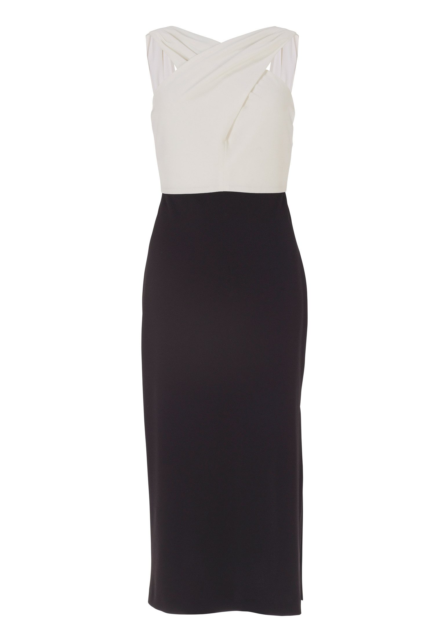 SWING Cocktailkleid Swing - Kleid - Midikleid - Figurbetontes Kleid - Crepe Jersey