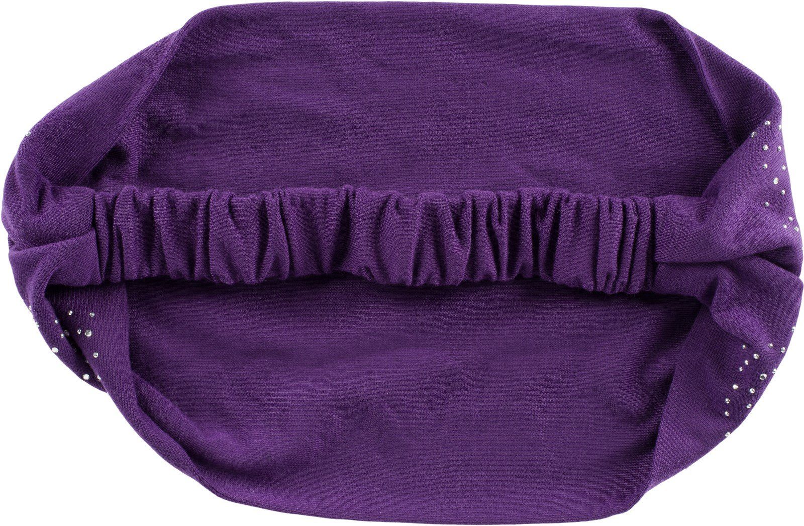 Violett Haarband, 1-tlg., styleBREAKER mit Haarband Strasssteine