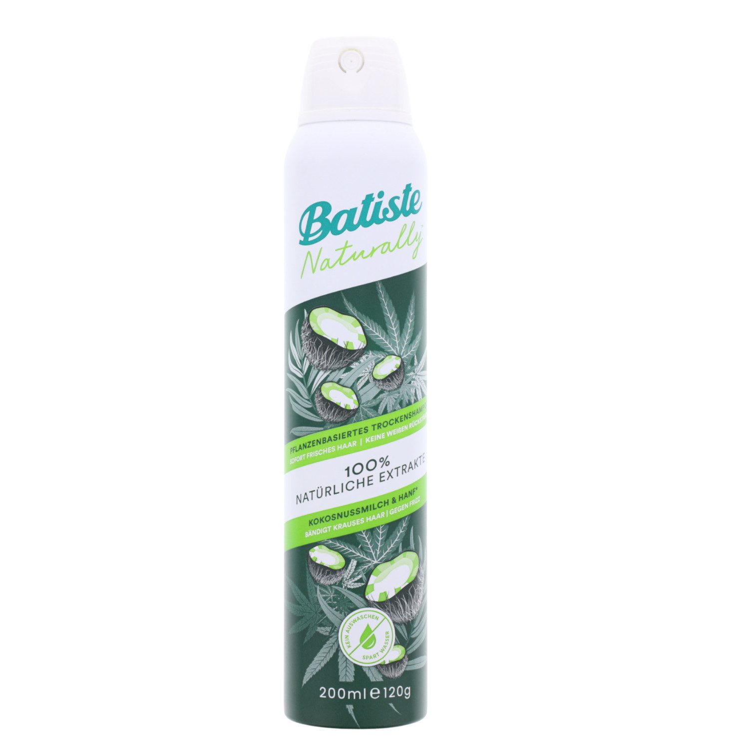 Batiste Haarshampoo Batiste Trockenshampoo Naturally Kokosnussmilch & Hanf 200ml Bändigt K