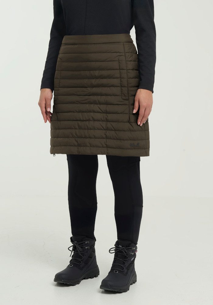 Jack Wolfskin A-Linien-Rock ICEGUARD SKIRT W Winterrock, warm, winddicht und wasserabweisend