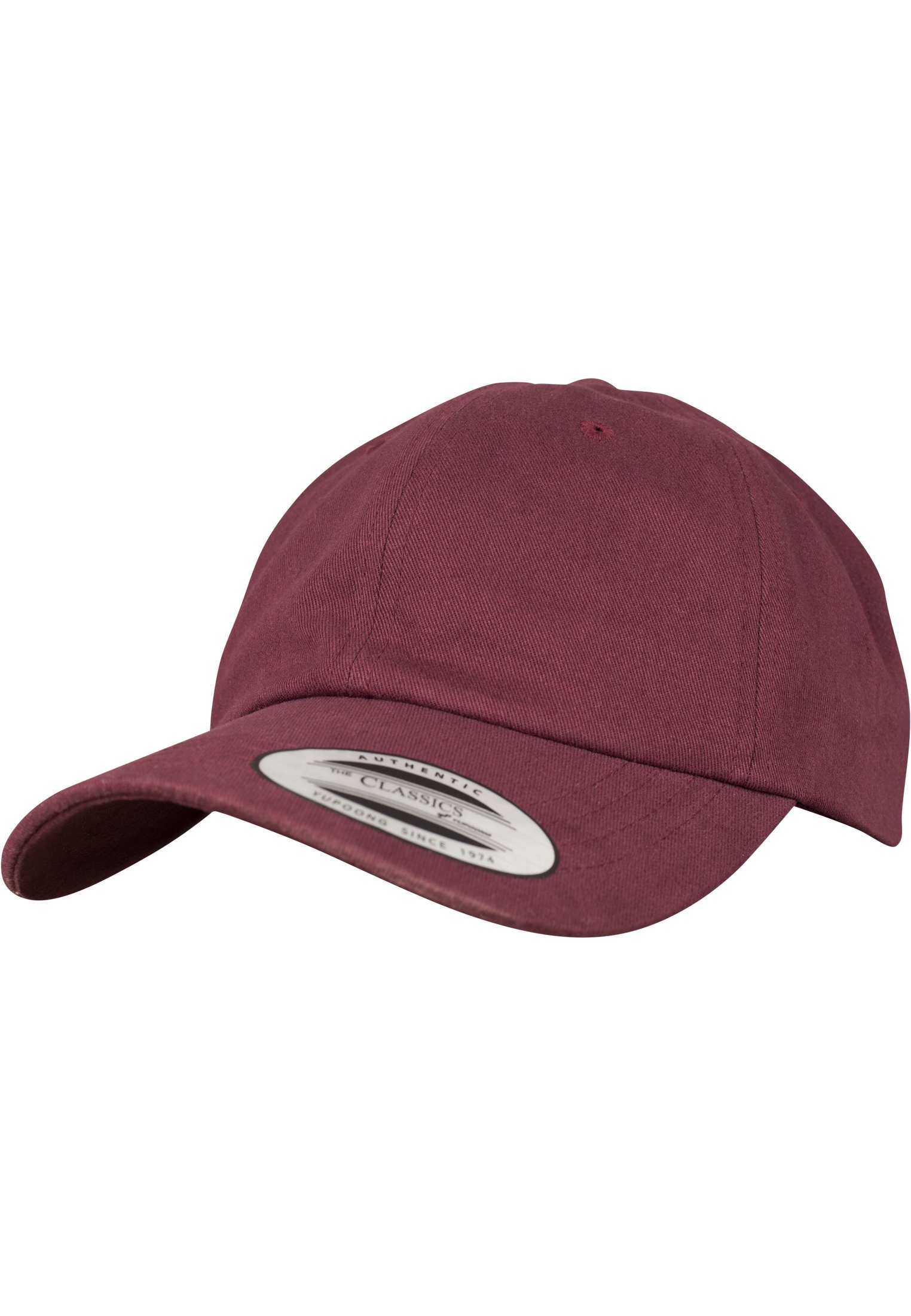 Flexfit Flex Cap Accessoires Peached Cotton Twill Dad Cap maroon | 