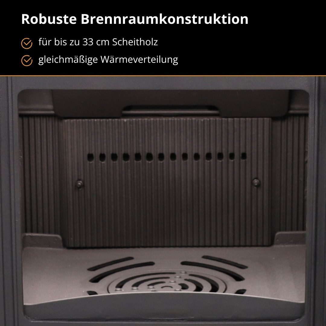 365 Kaminofen 365® Ferrox 55 Panorama Plus 7 kW Gusseisen A+, 7 kW – Bild 5 von 5