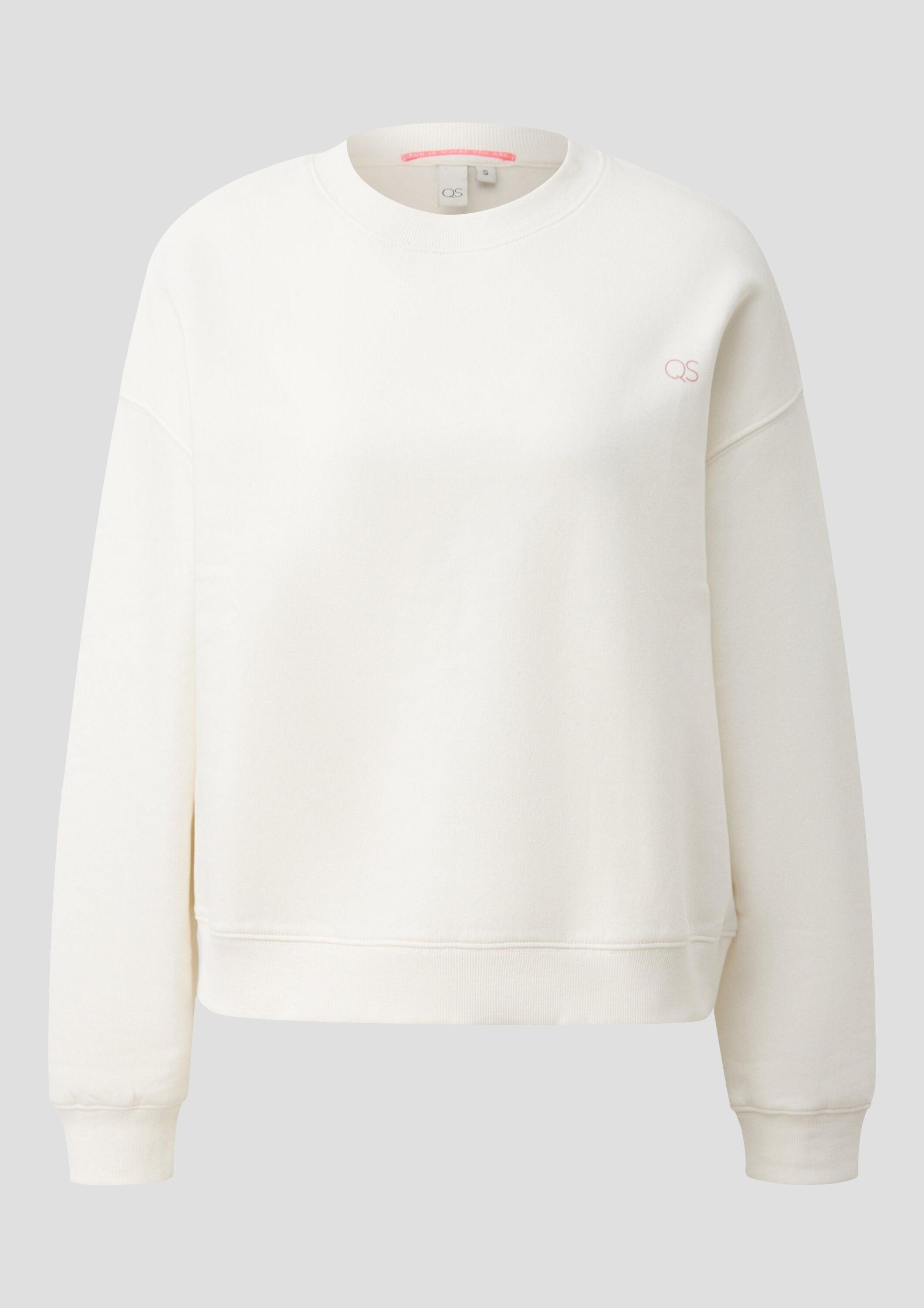 QS Sweatshirt Sweatshirt Weiches Sweatshirt mit Print