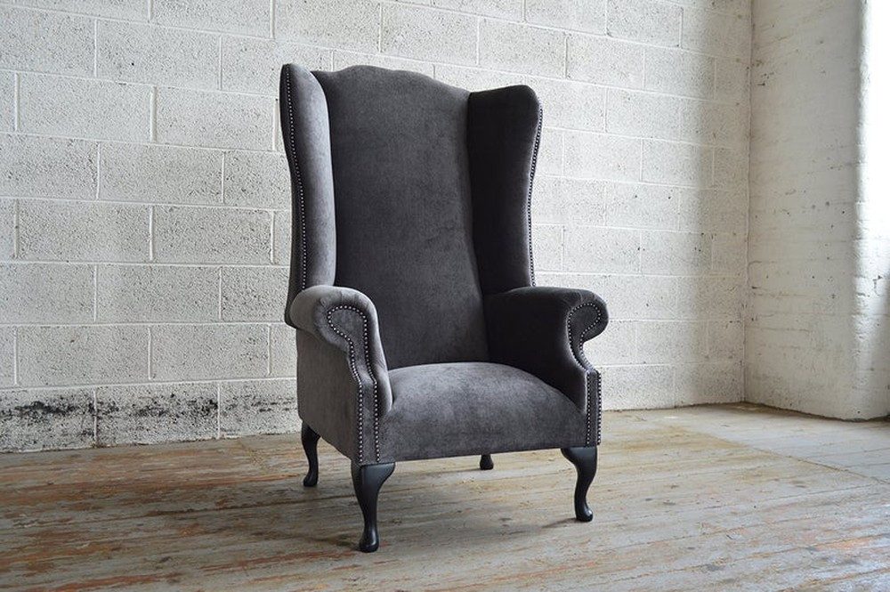 Chesterfield-Sessel Chesterfield Einzelsessel TV Couch Sofa Stoff/Textil