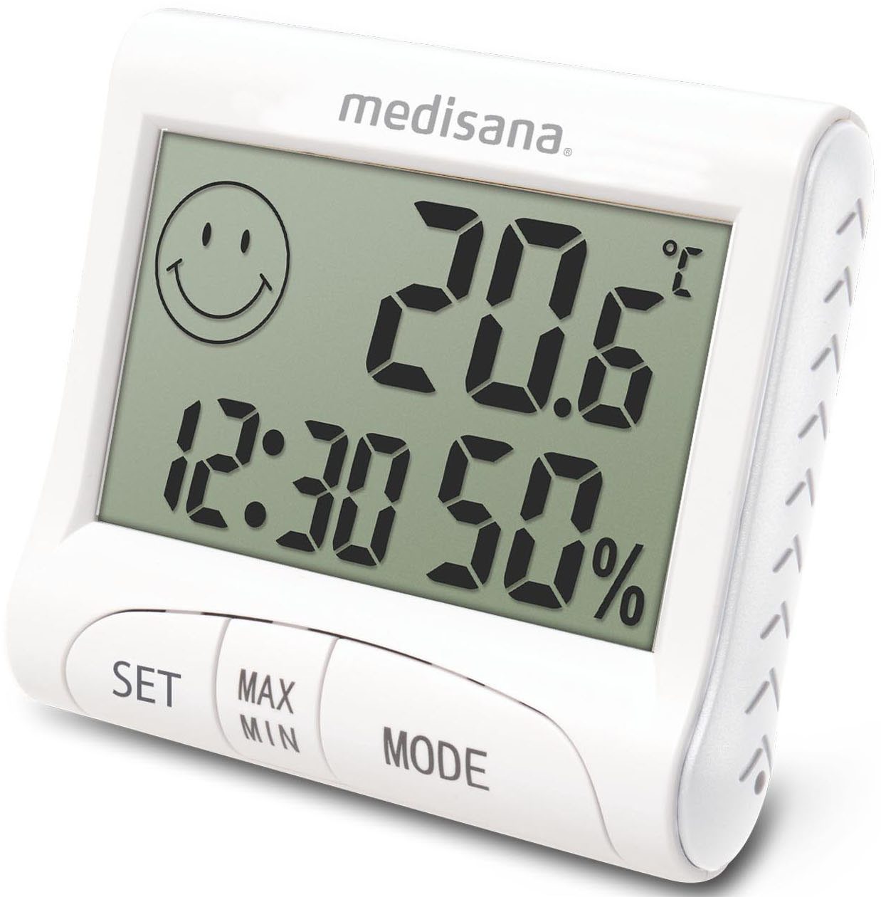 medisana HG 100 Innenwetterstation (Innenwetterstation mit Anzeige von Luftfeuchtigkeit und Raumtemperatur)