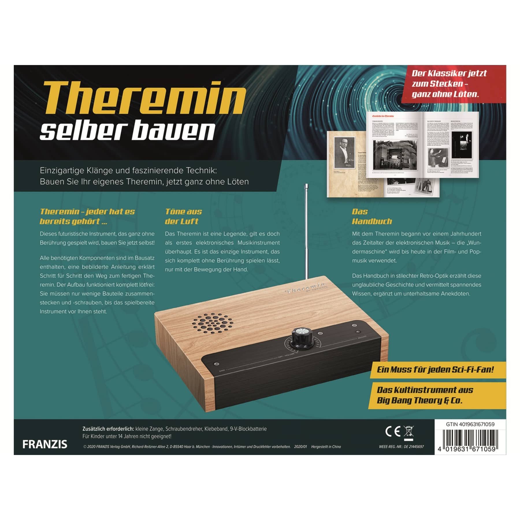 Franzis Synthesizer FRANZIS Bausatz, 67105, Theremin selber bauen