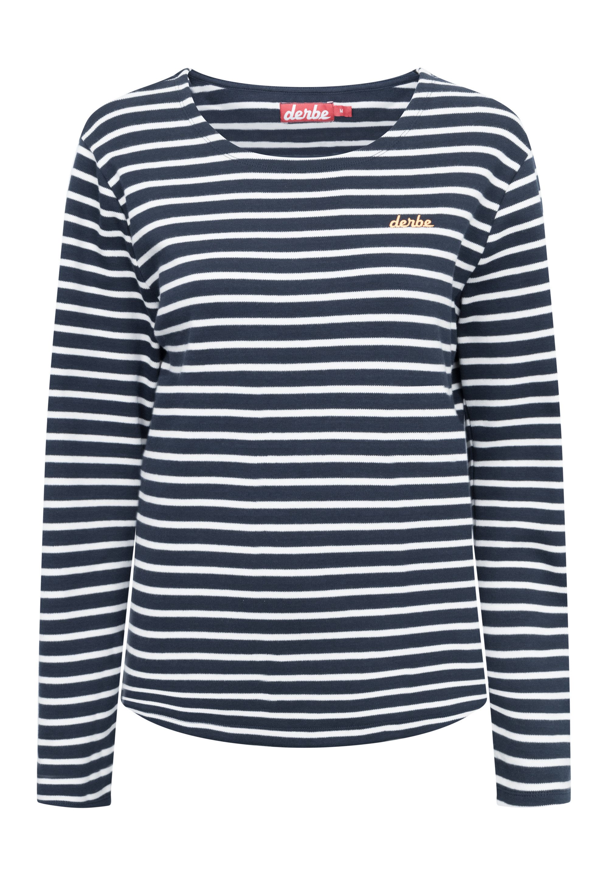 Derbe Langarmshirt Interstriped French terry, gestreift, günstig online kaufen