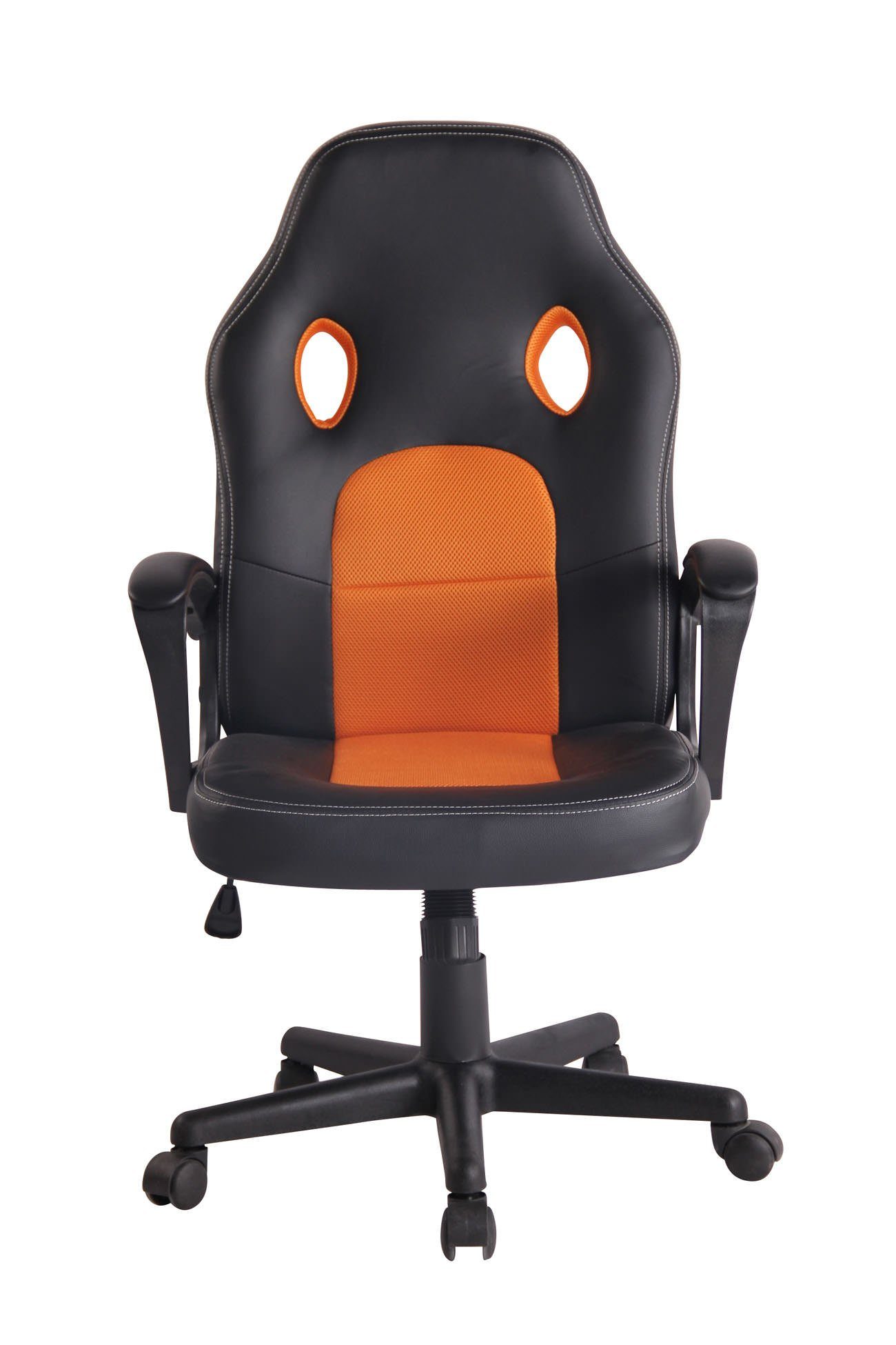 CLP Gaming Chair Elbing, höhenverstellbar schwarz/orange und drehbar